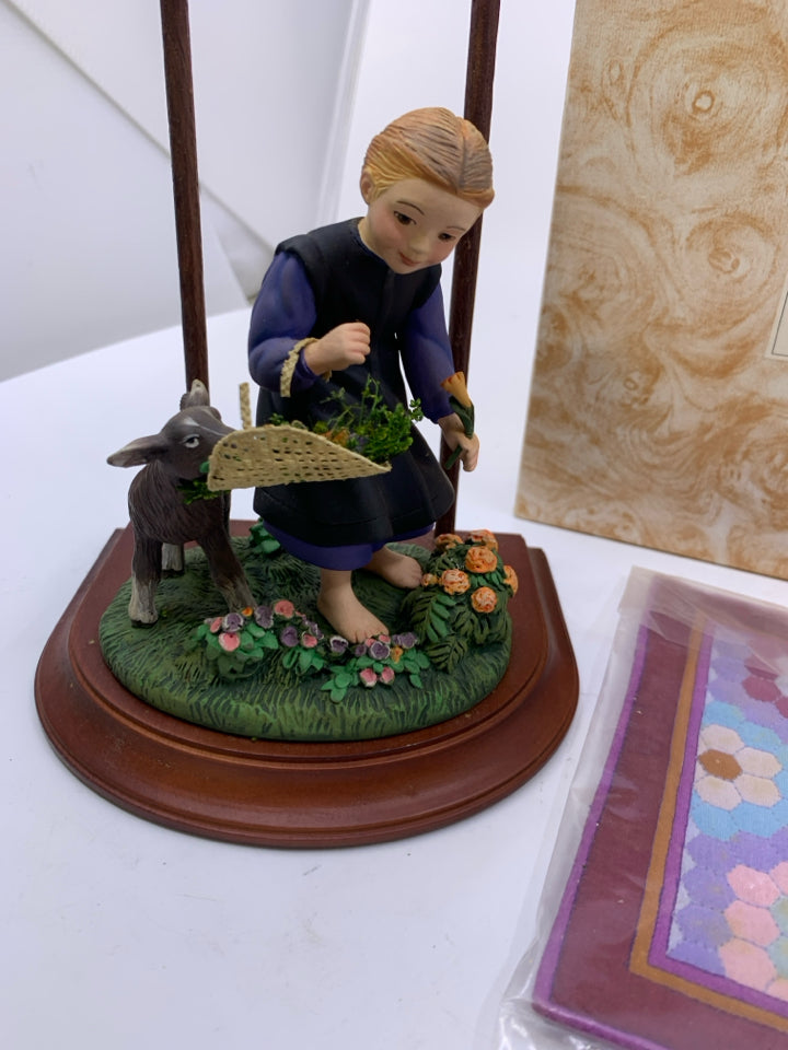 WOMAN IN GARDEN- AMISH HERITAGE COLLECTION.