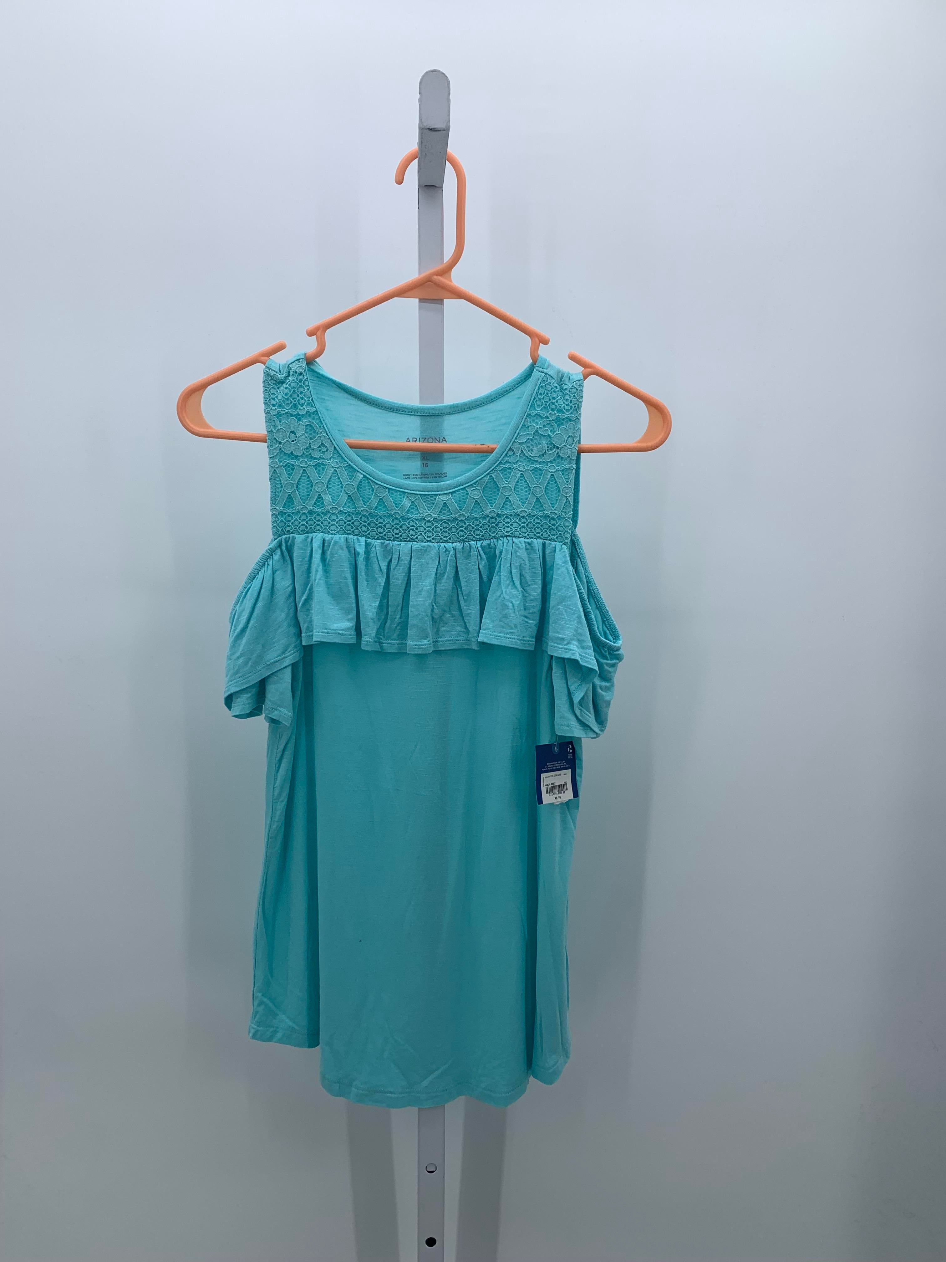 Arizona Size 16 Girls Short Sleeve Shirt