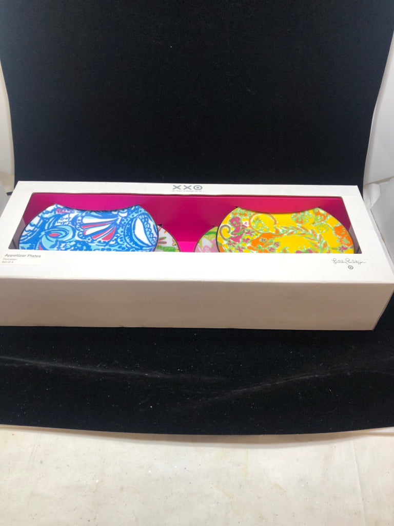 NIB COLORFUL APPETIZER PLATES - LILLY PULITZER X TARGET