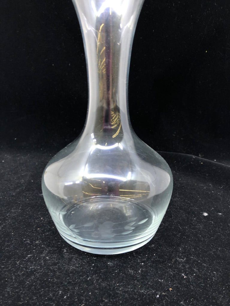 ETCHED PRINCESS HOUSE DECANTER *NO STOPPER*.