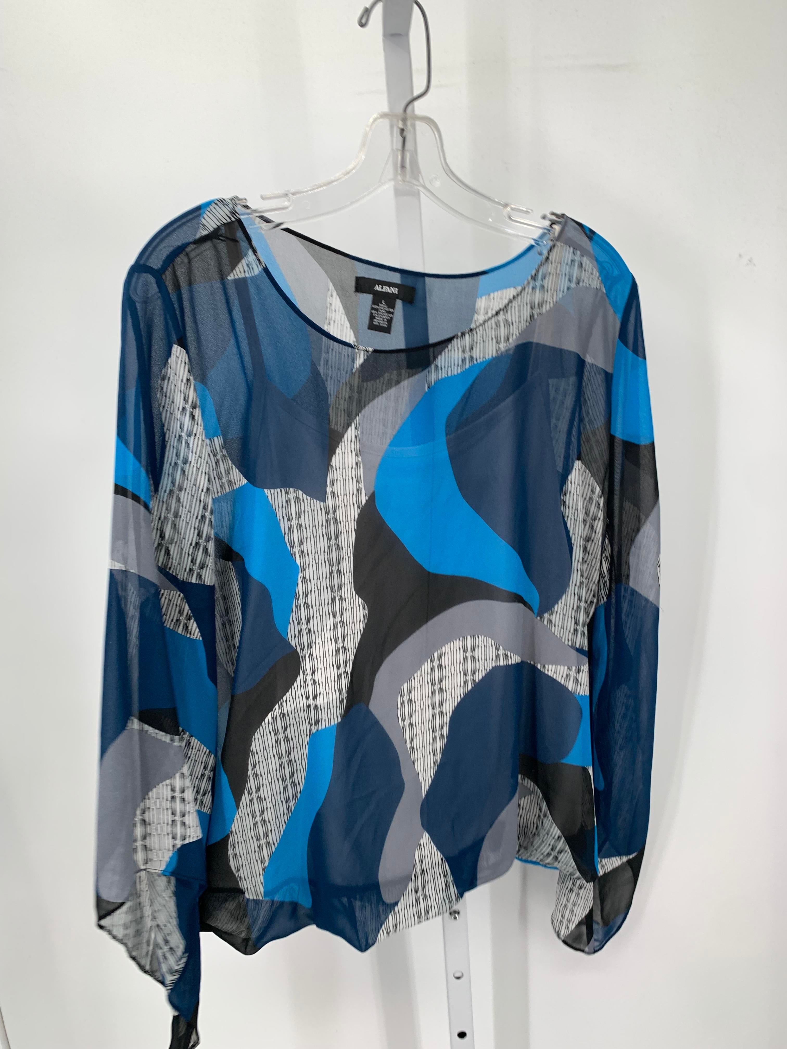 Alfani Size Large Misses 3/4 Sleeve Shirt