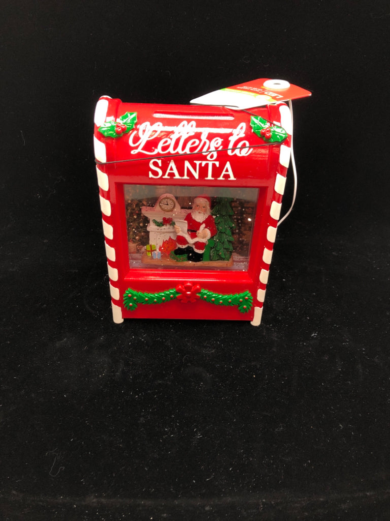 NWT LETTERS TO SANTA SNOWGLOBE W/LIGHTS.