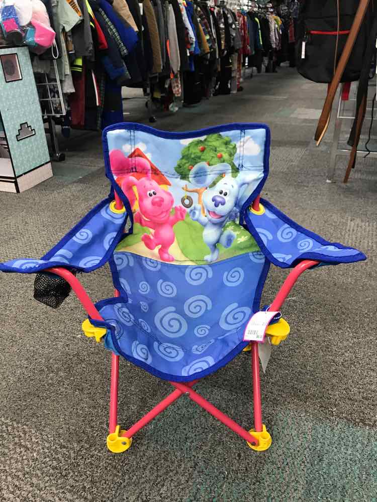 Child's Folding Chair Blue's Clues(minor stains)