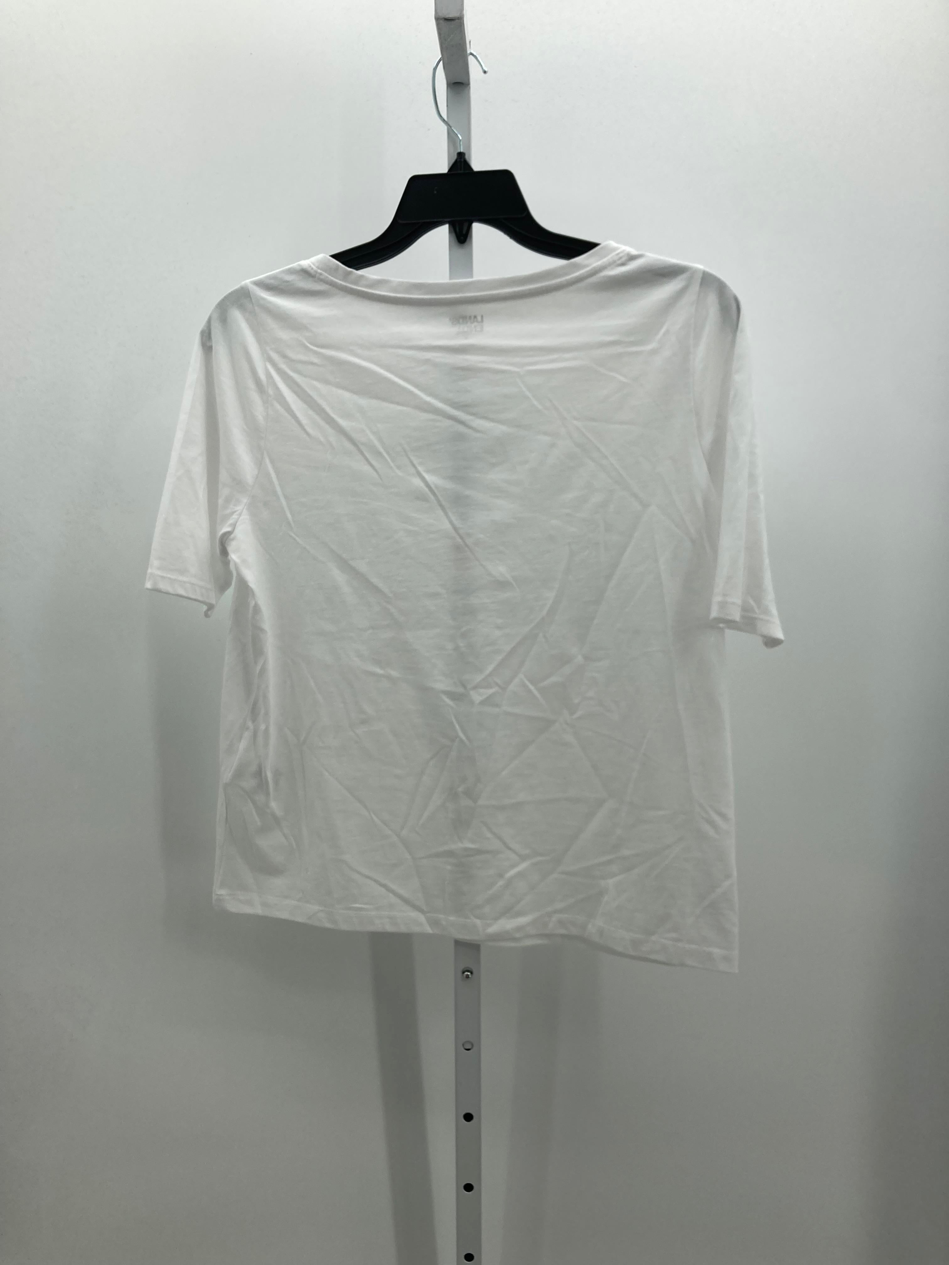 Lands End Size Medium Misses Short Sleeve Shirt