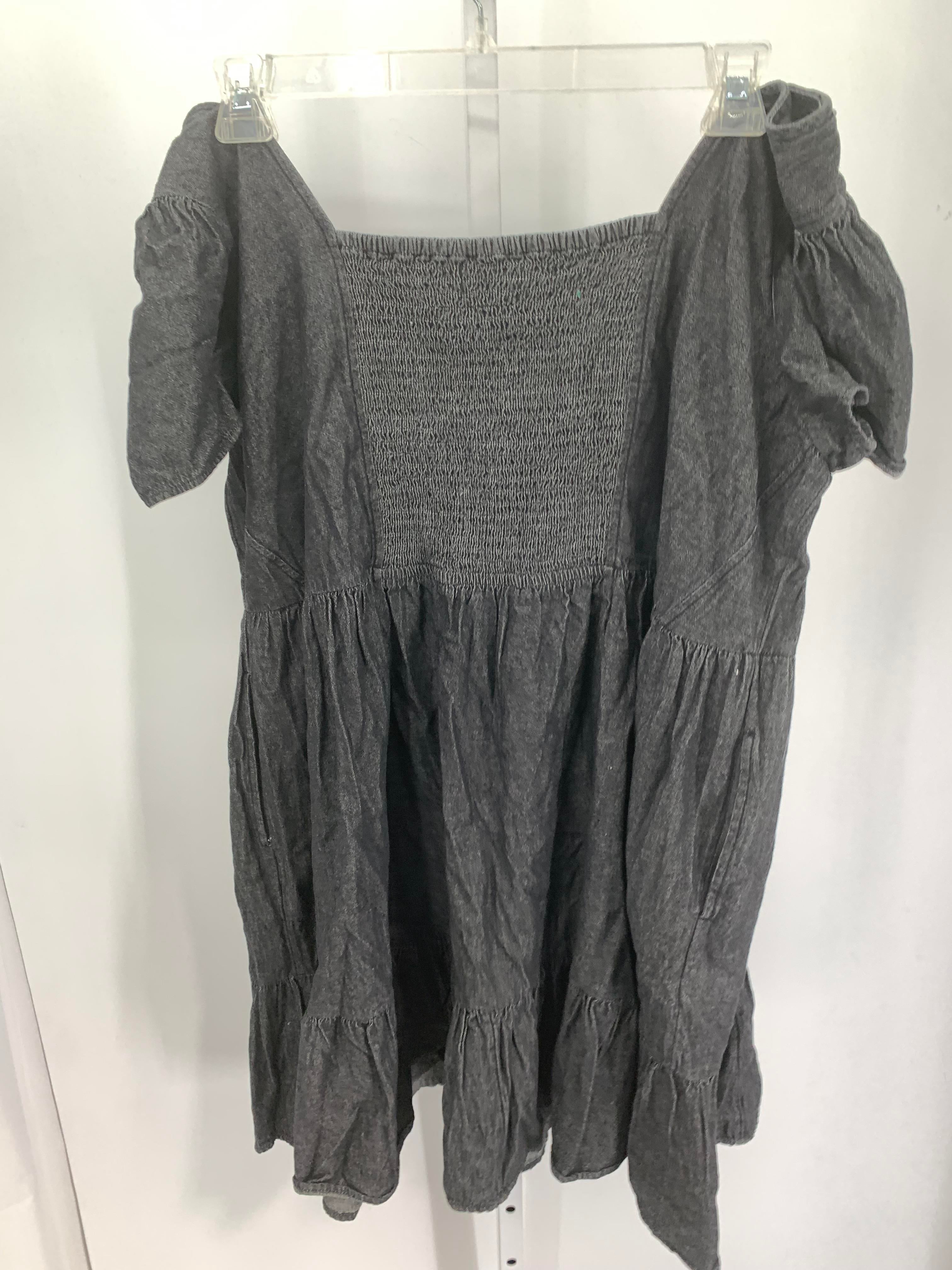 Terra & Sky Size 2X Womens Short Sleeve Dress