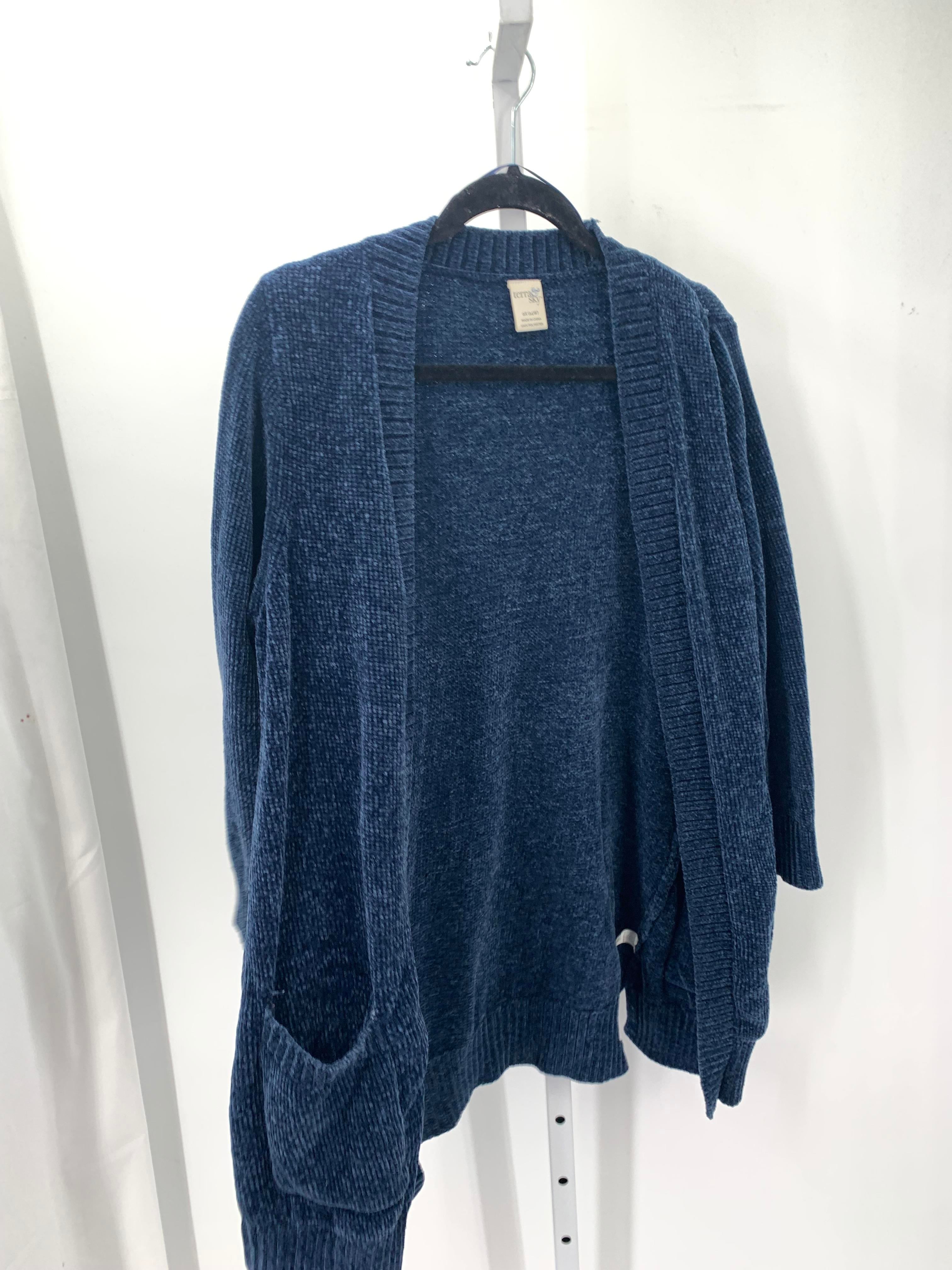 Terra & Sky Size 0X Womens Cardigan