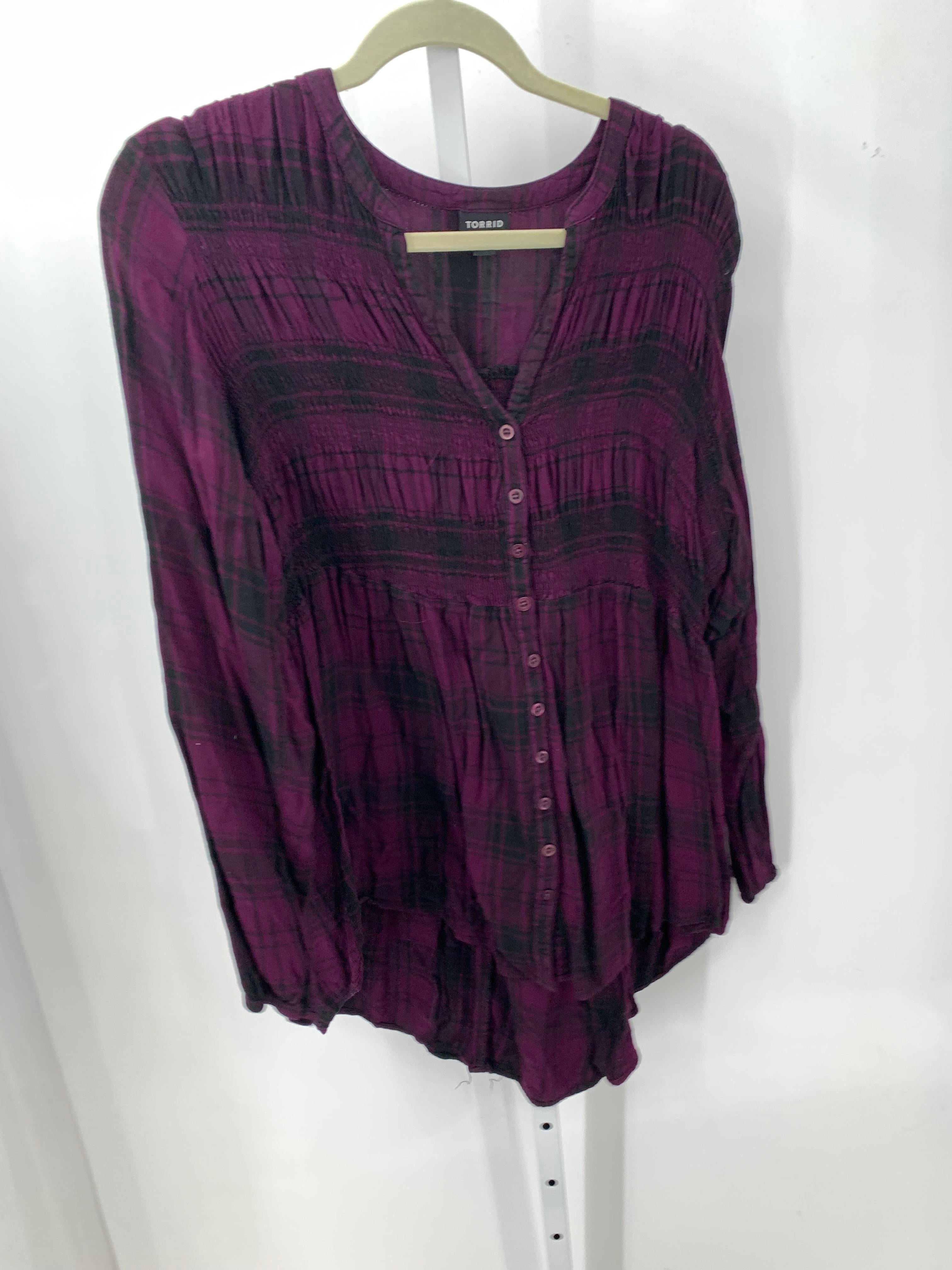 Torrid Size 1X Womens Long Sleeve Shirt