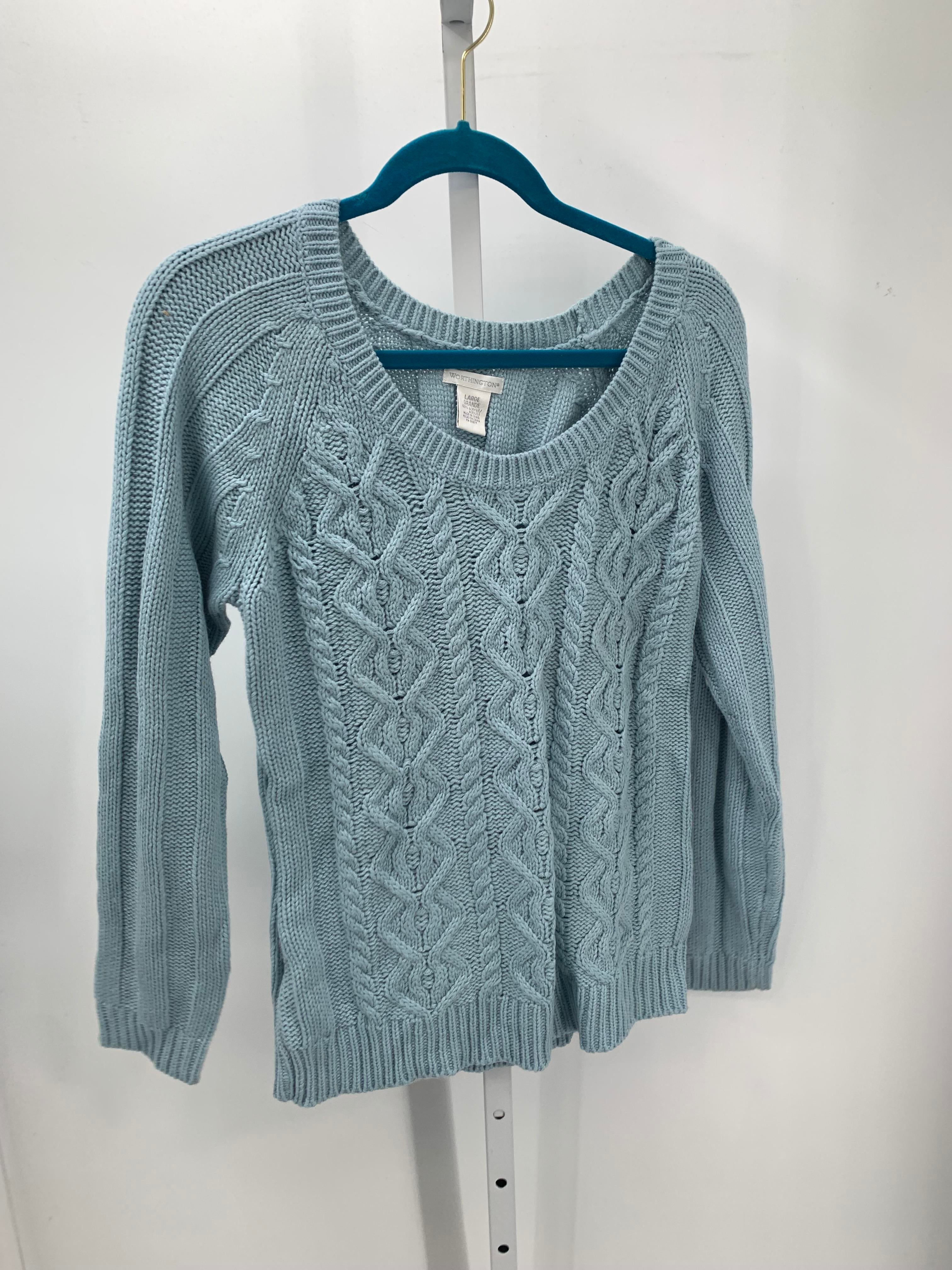 Worthington Size Large Misses Long Slv Sweater