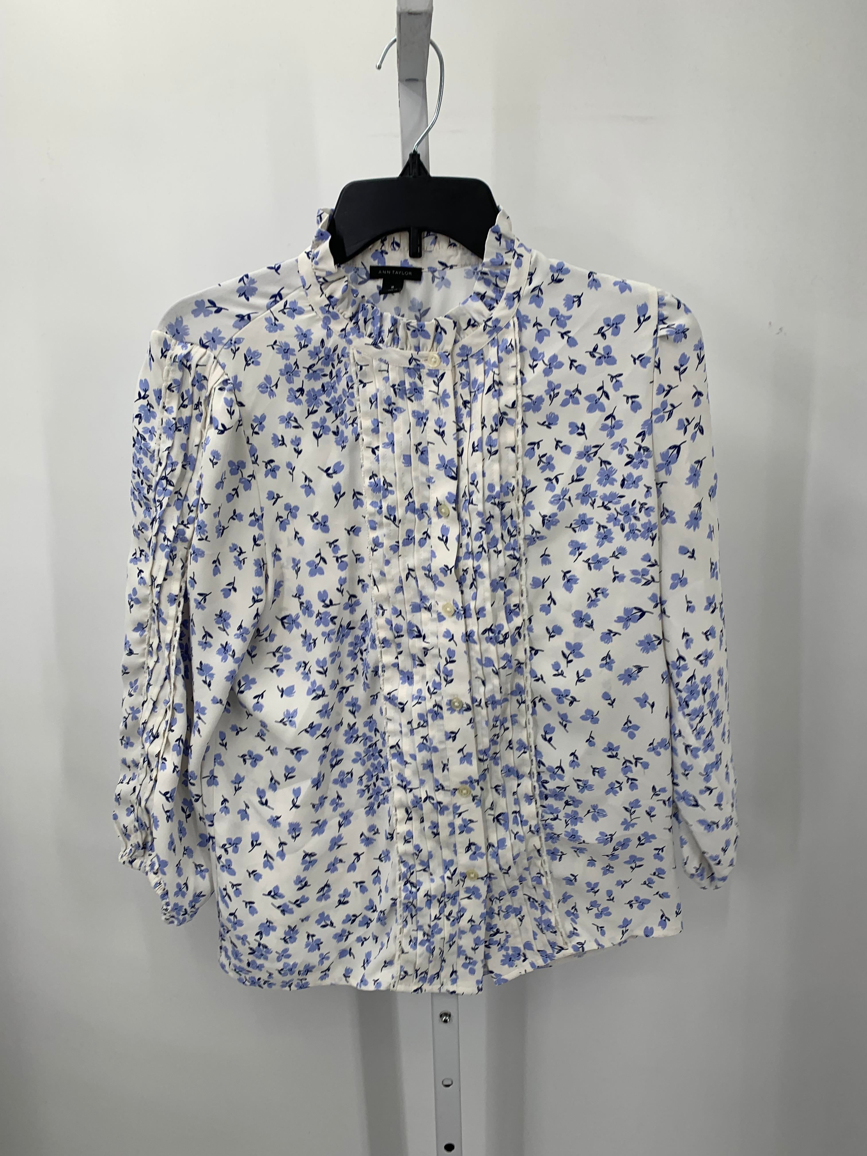 Ann Taylor Size Medium Misses 3/4 Sleeve Shirt