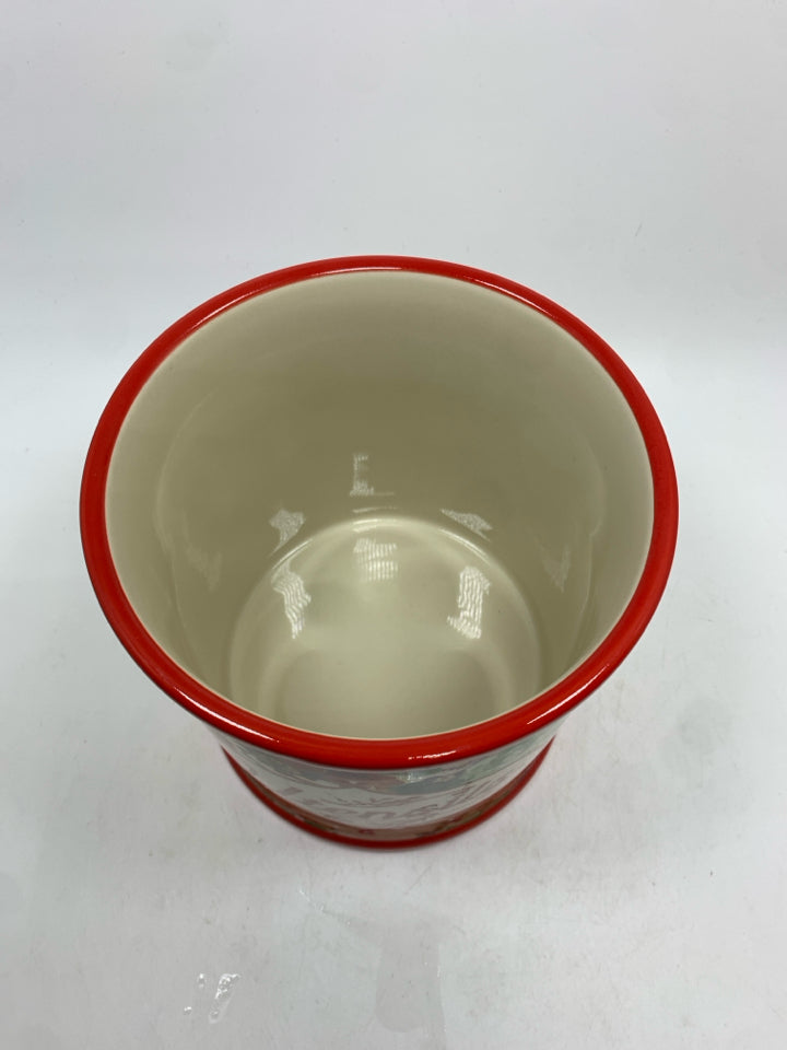 FLORAL UTENSIL HOLDER.