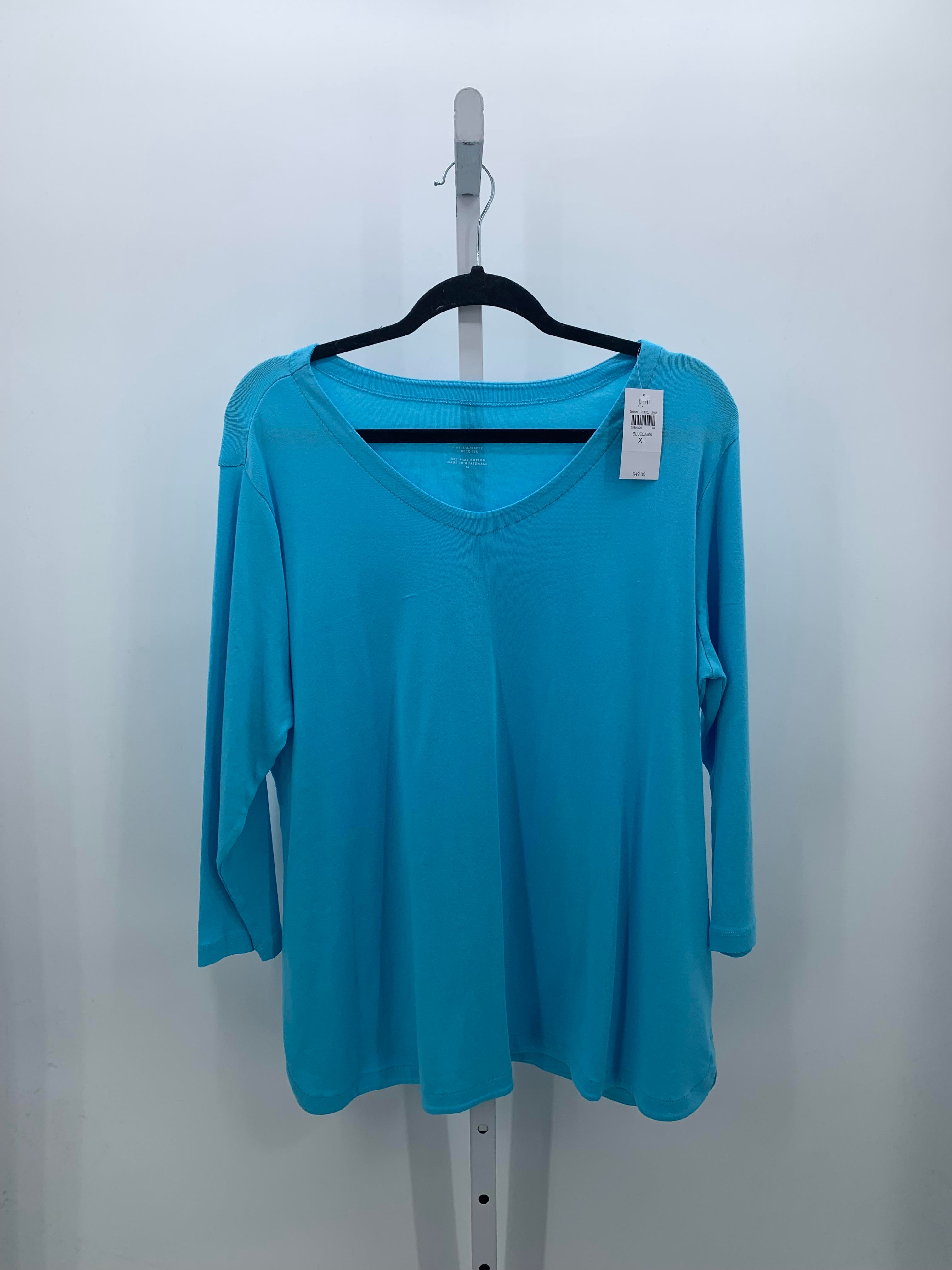 J-Jill Size Extra Large Misses 3/4 Sleeve Shirt