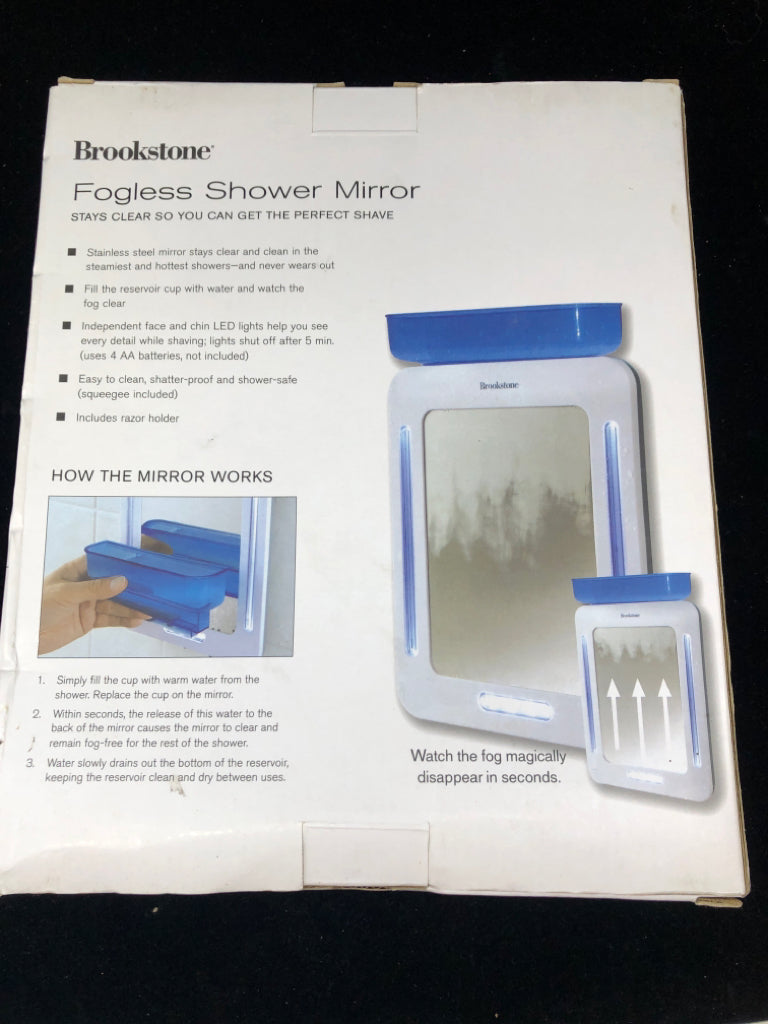 NIB FOGLESS SHOWER MIRROR.