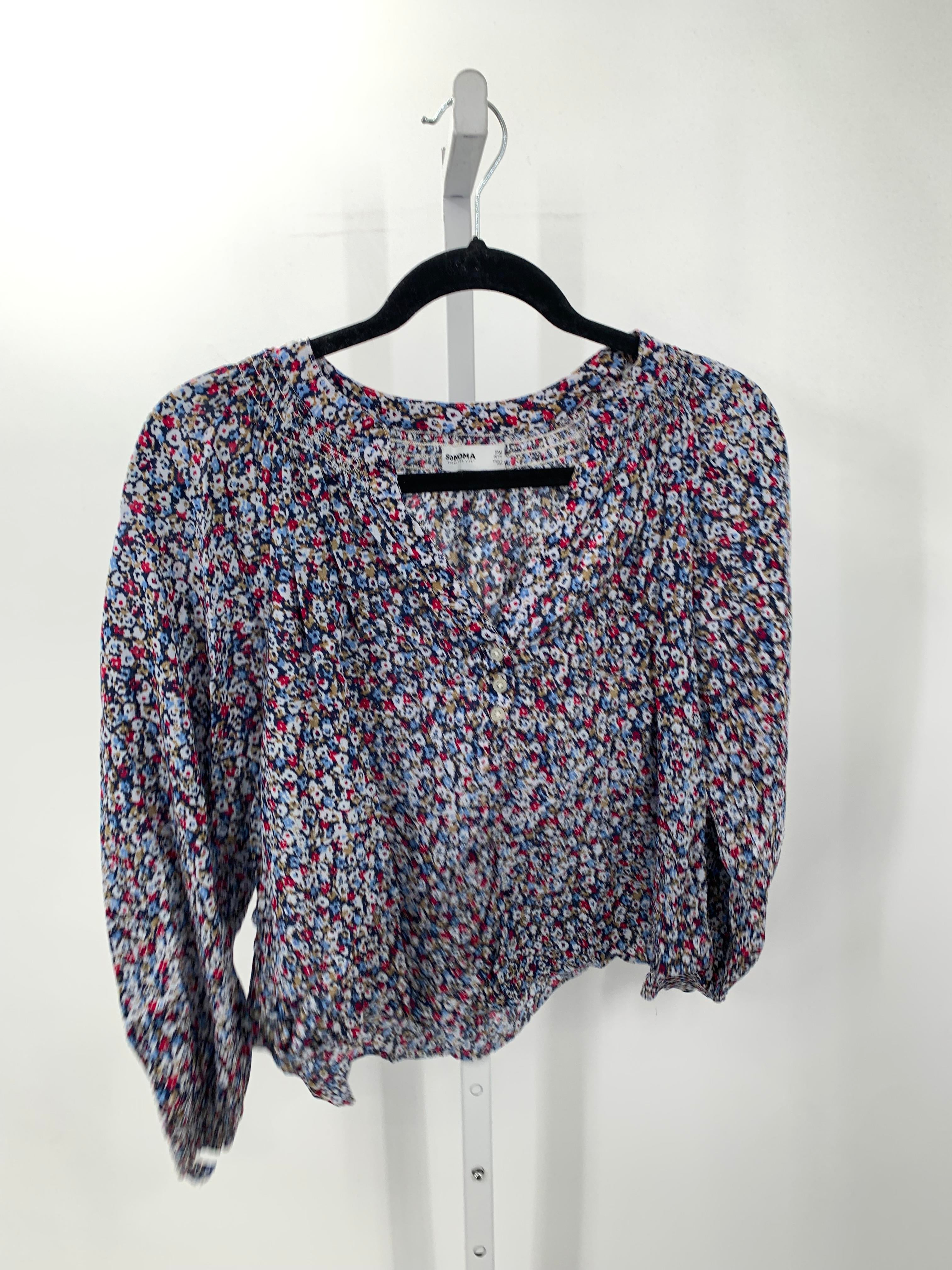 Sonoma Size Medium Petite Petite Long Sleeve Shirt