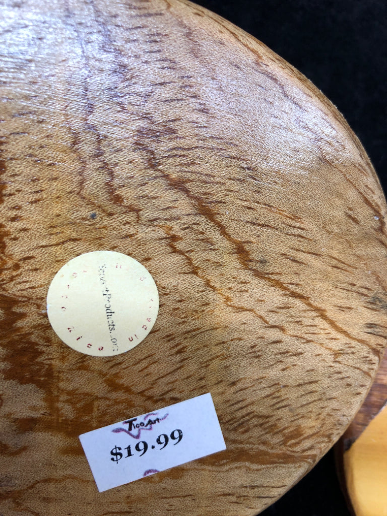 WOOD YING YANG PUZZLE BOX.