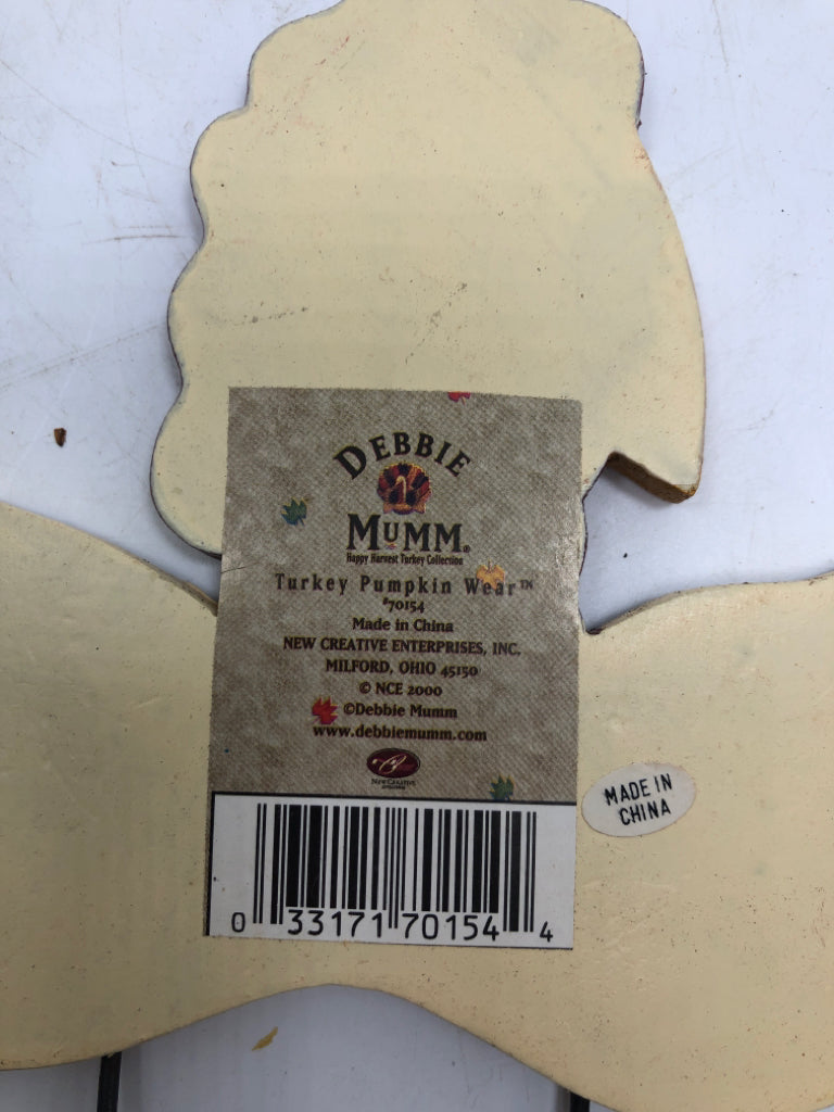 DEBBIE MUMM TURKEY PUMPKIN WEAR IN BOX.