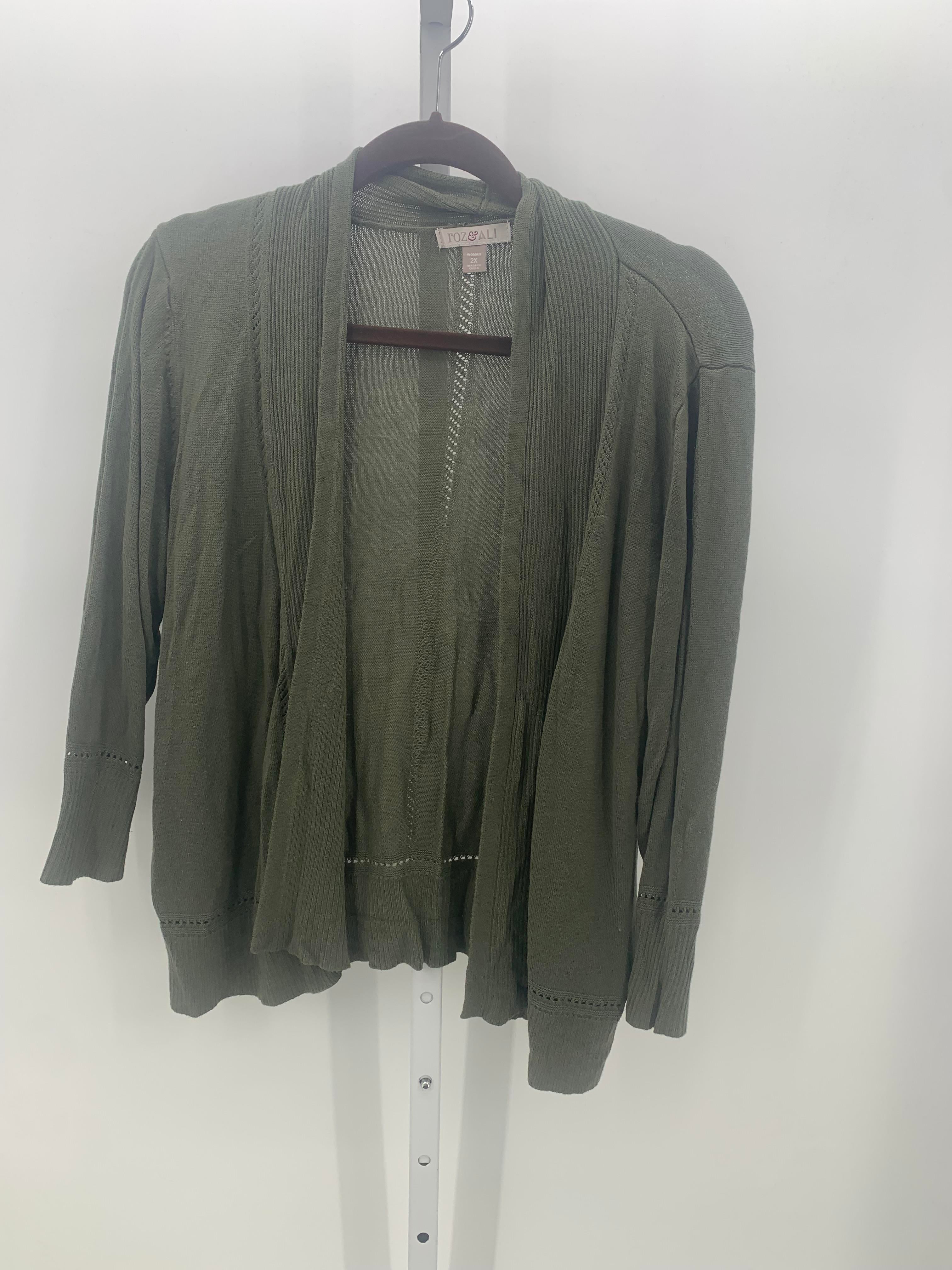 Roz & Ali Size 2X Womens Cardigan