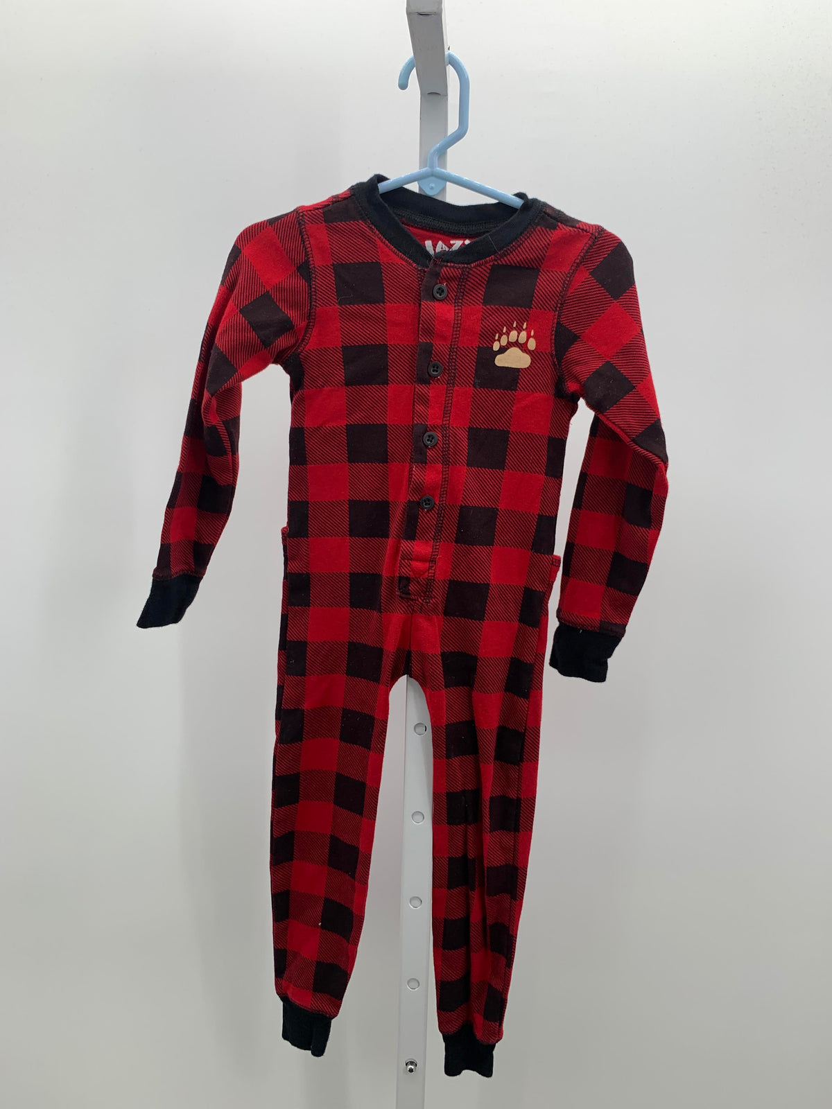 BLACK PLAID KNIT