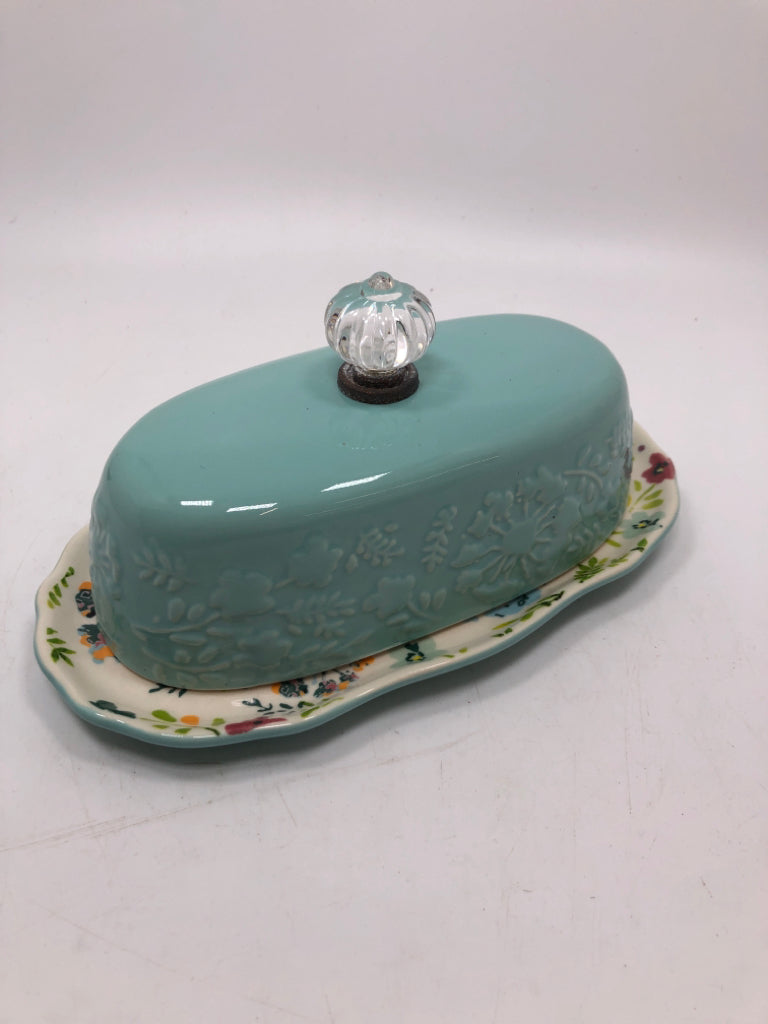 COVERED BUTTER DISH.