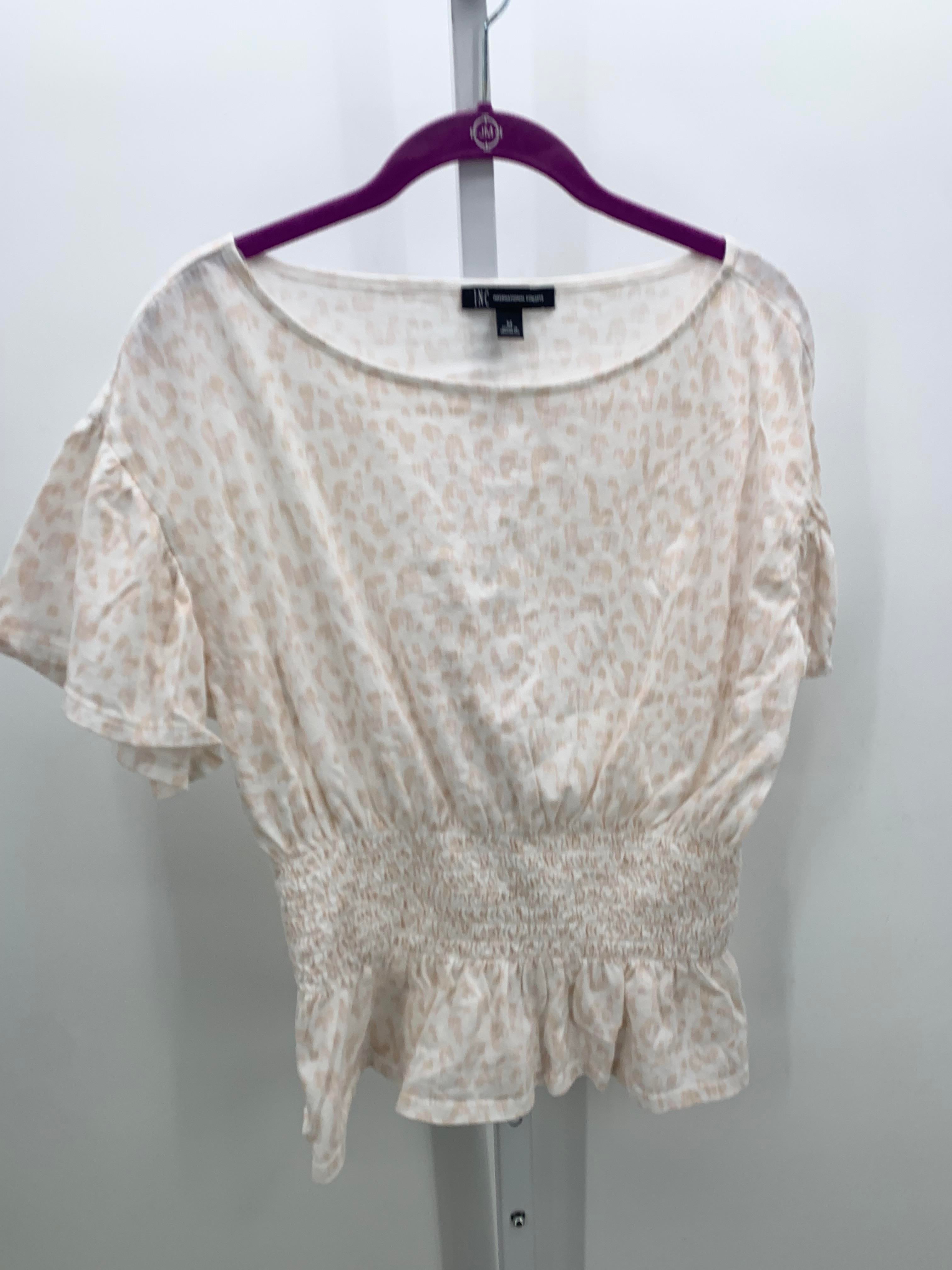 INC Size Medium Misses Short Sleeve Shirt