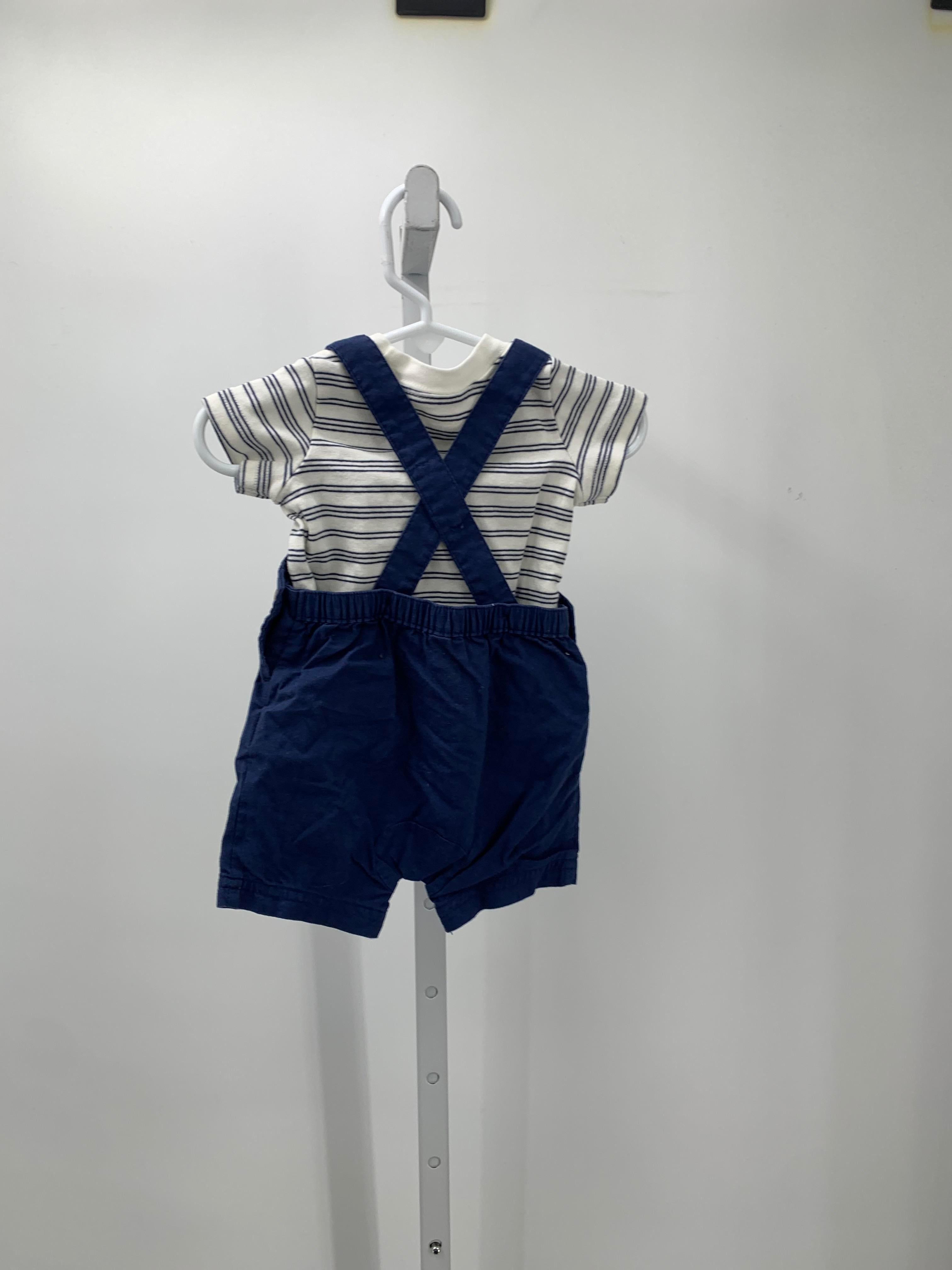 BLUE STRIPES SHIRT AND SHORTALLS