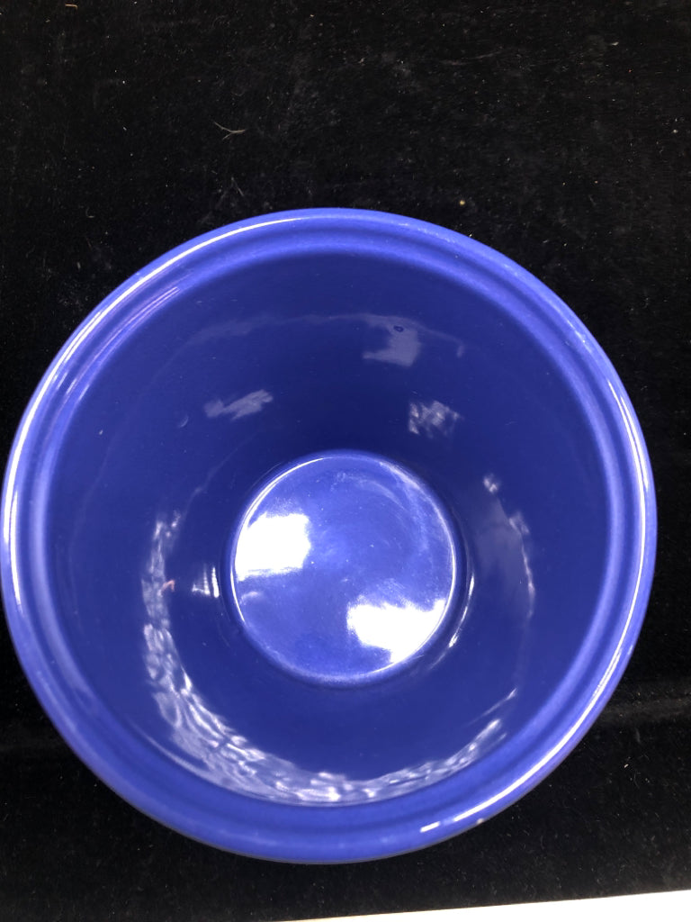 BLUE CERAMIC PLANTER.