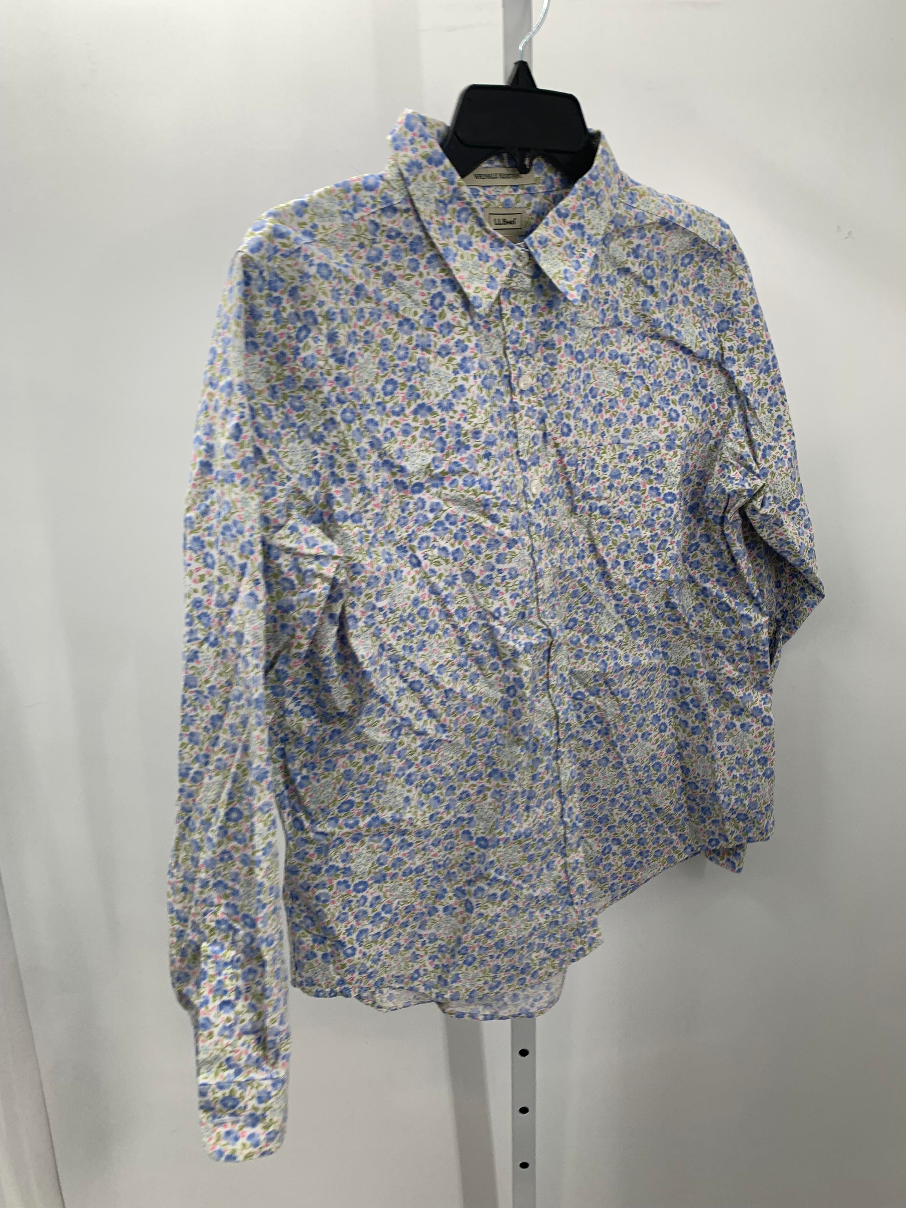 LL Bean Size Large Misses Long Sleeve Shirt