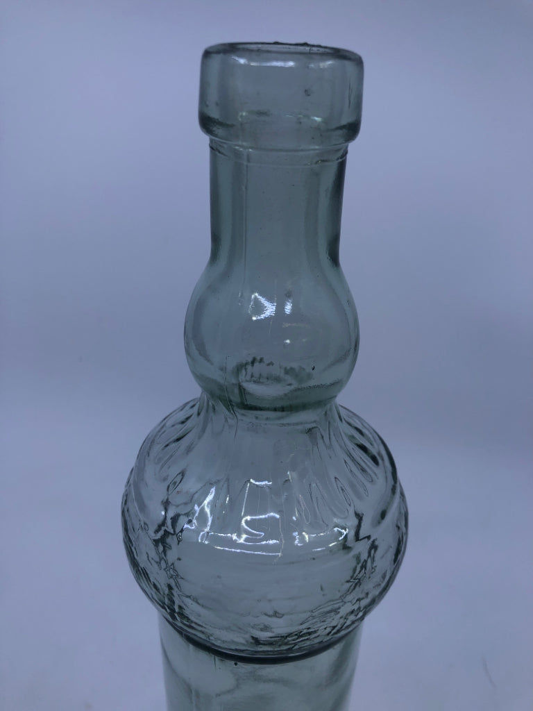 GREEN GLASS BOTTLE.