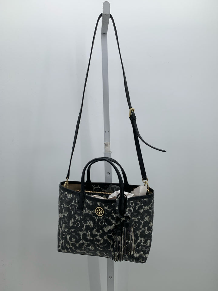 Tory Burch Robinson Ferrara Lace Tote Bag Purse