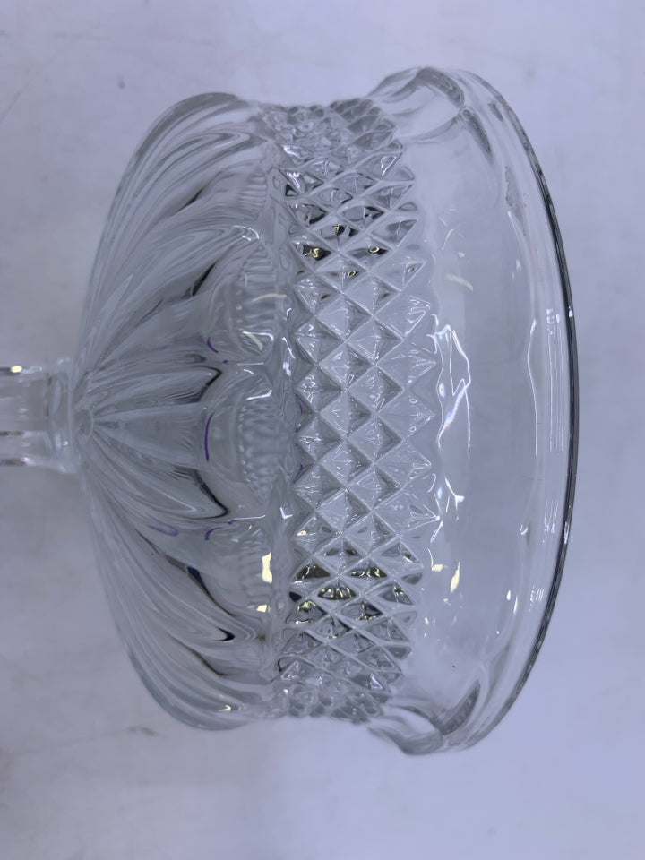 NIB WATERFORD CRYSTAL SORRENTO FOOTED COMPOTE BOWL.