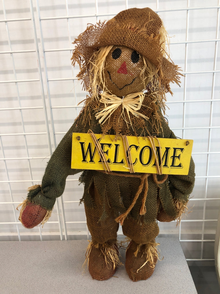 "WELCOME" SCARECROW.