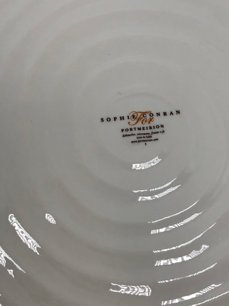 SWIRL TEXTURED OVAL PLATTER.
