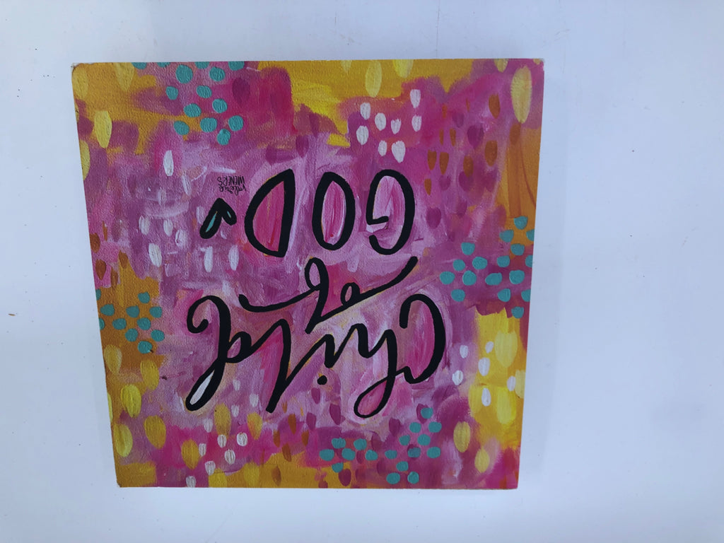 CHILD OF GOD - COLORFUL WALL HANGING.