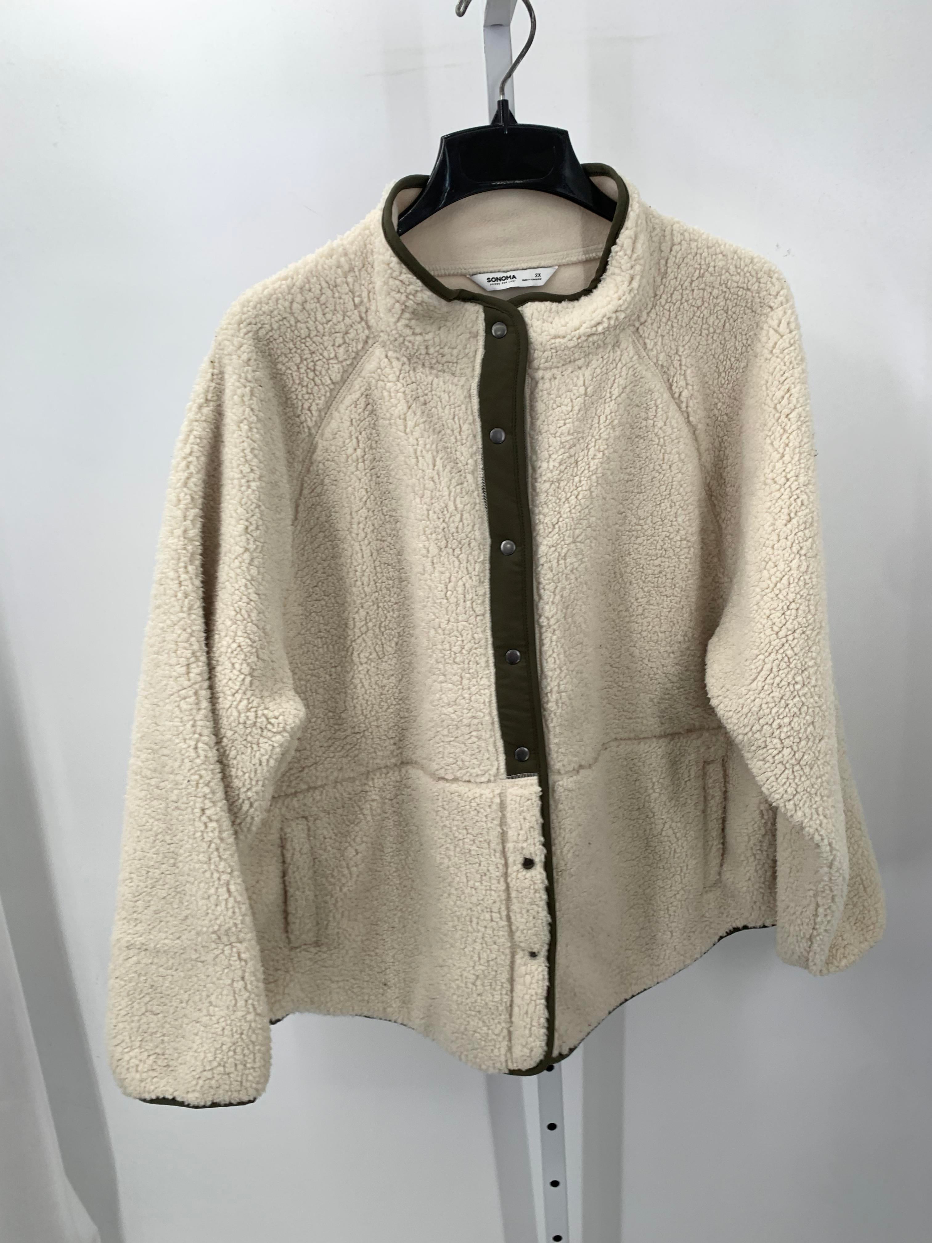 Sonoma Size 2X Womens Fleece Jacket