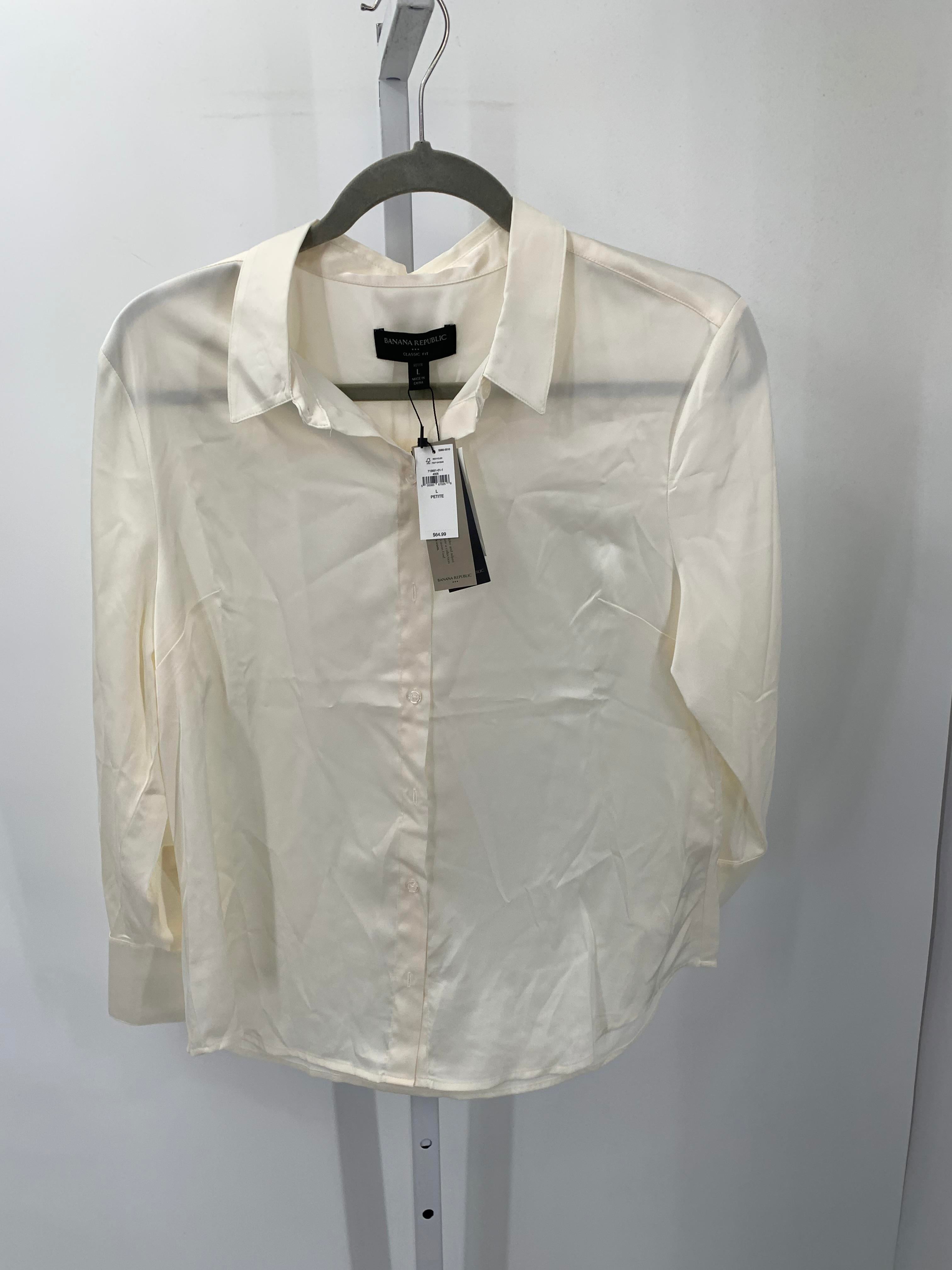 Banana Republic Size Large Petite Petite Long Sleeve Shirt