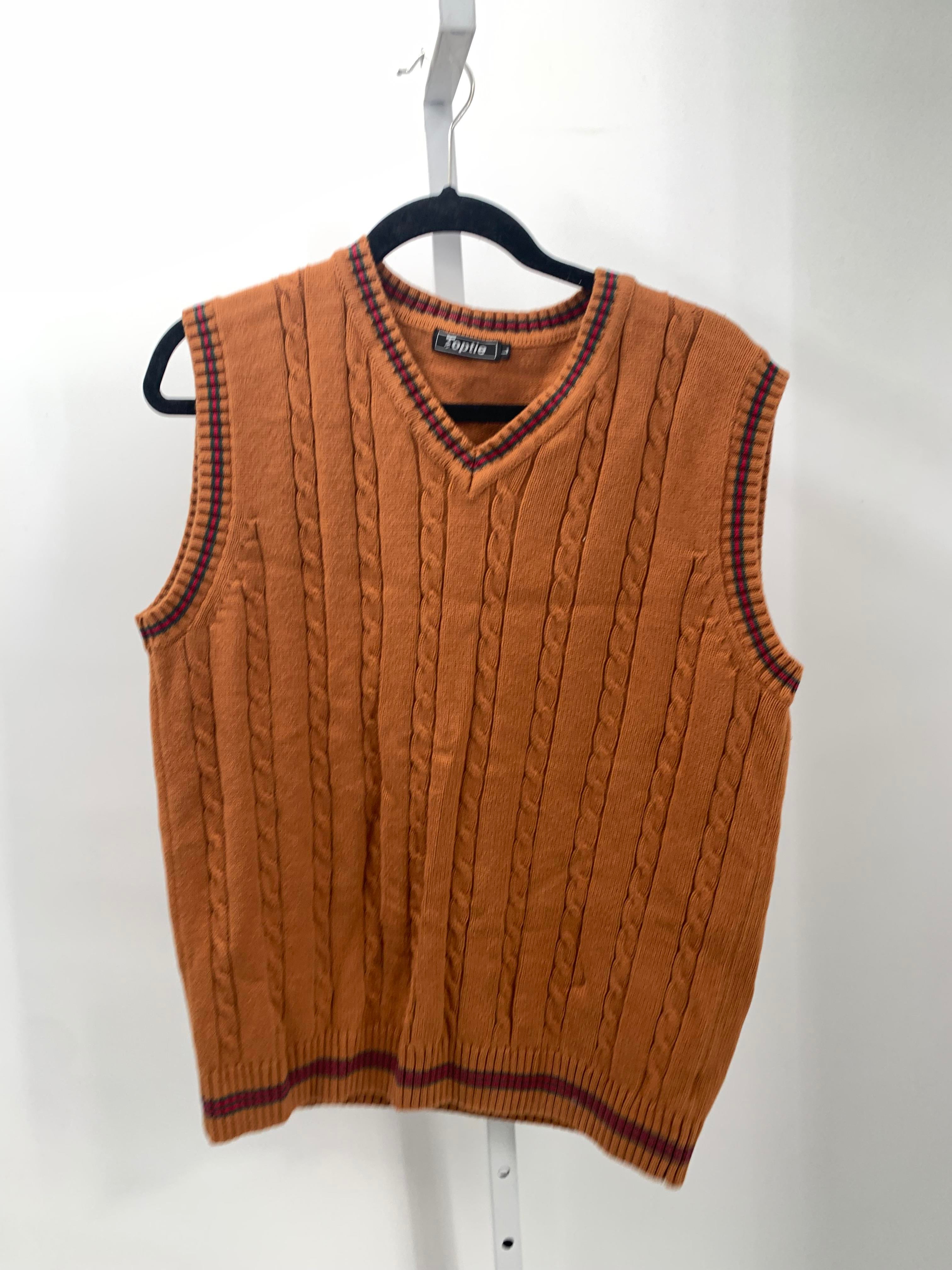 CABLED SWEATER VEST.