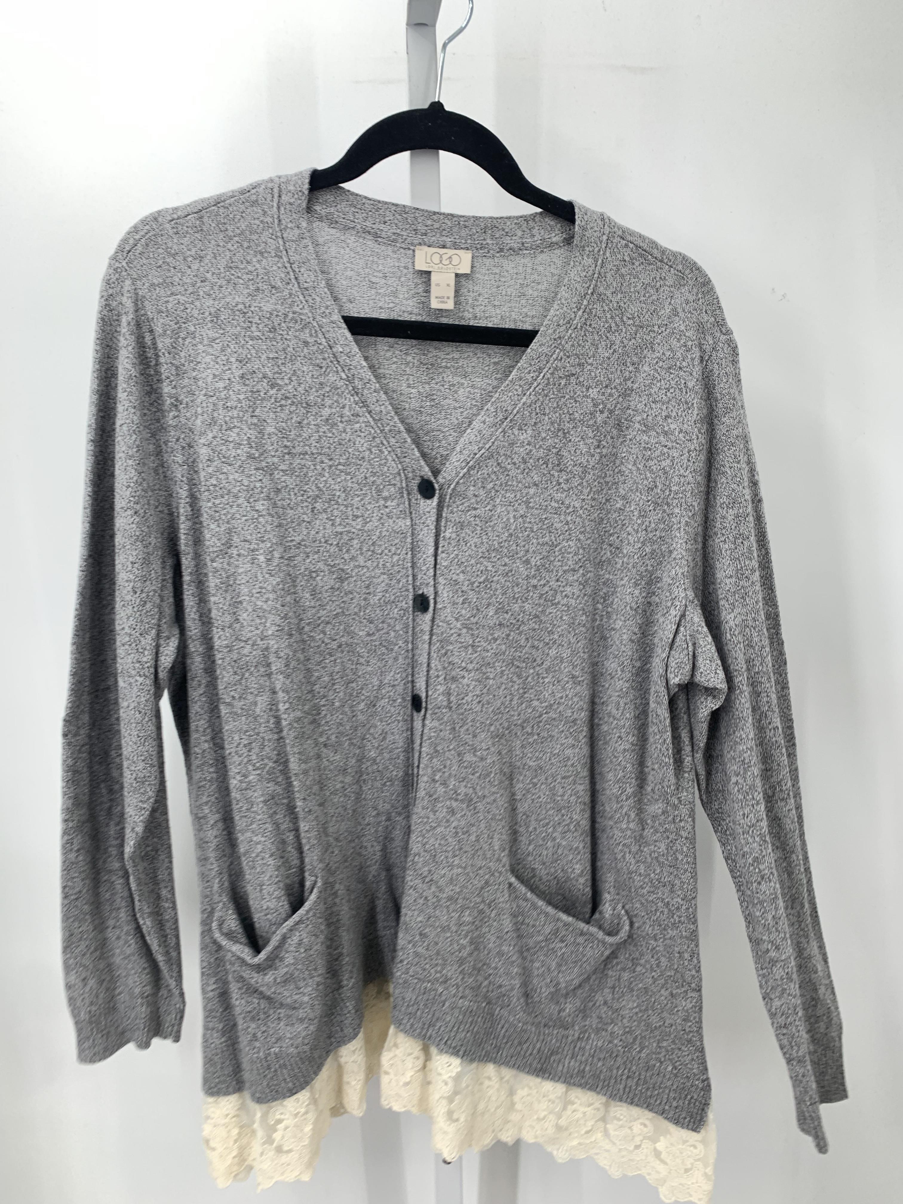 LOGO Size Extra Large Misses Long Slv Sweater