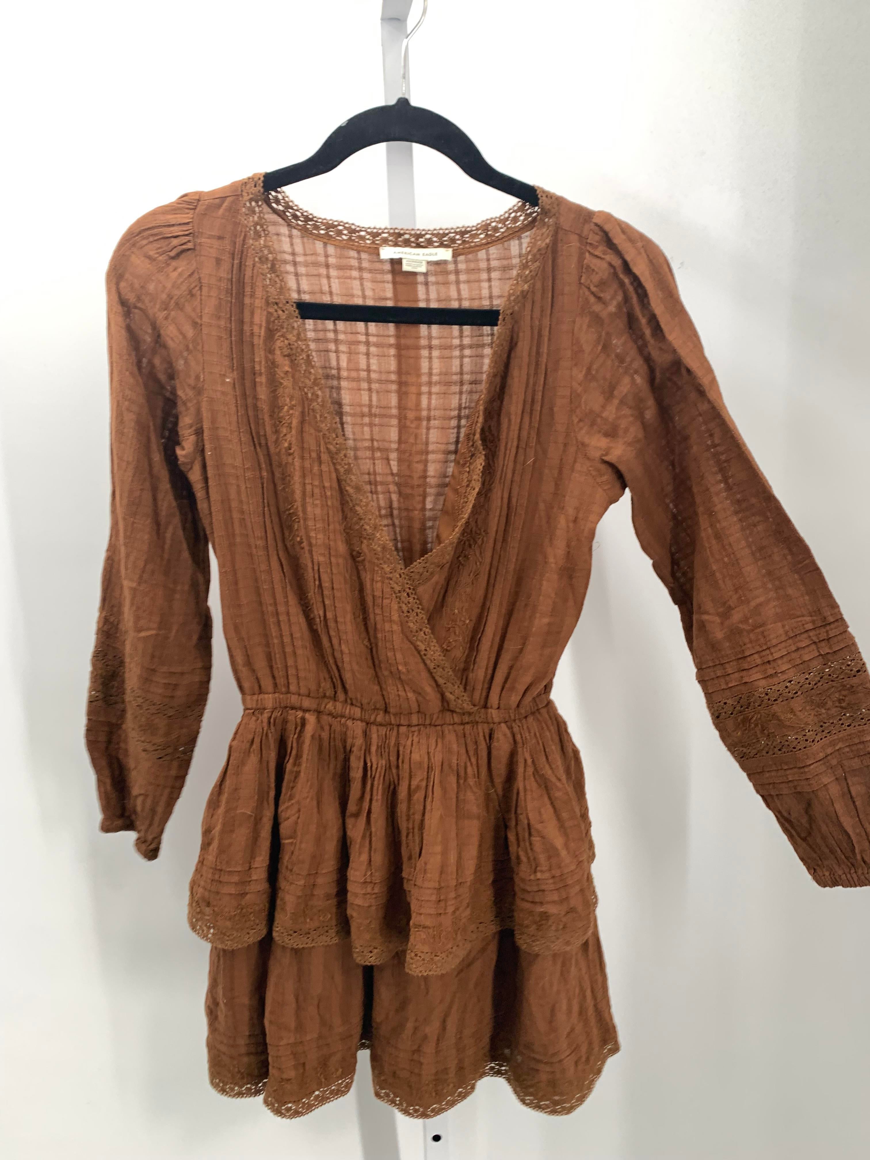 American Eagle Size X Small Juniors Long Sleeve Dress
