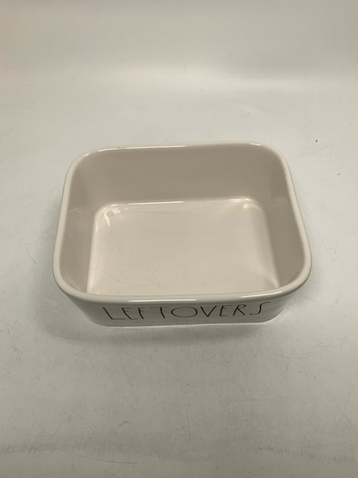 LEFTOVERS RECTANGLE DISH.