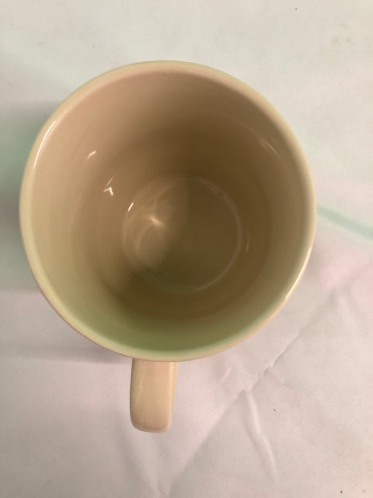 YOU ARE MY SUNSHINE CREAM RIBBED MUG.