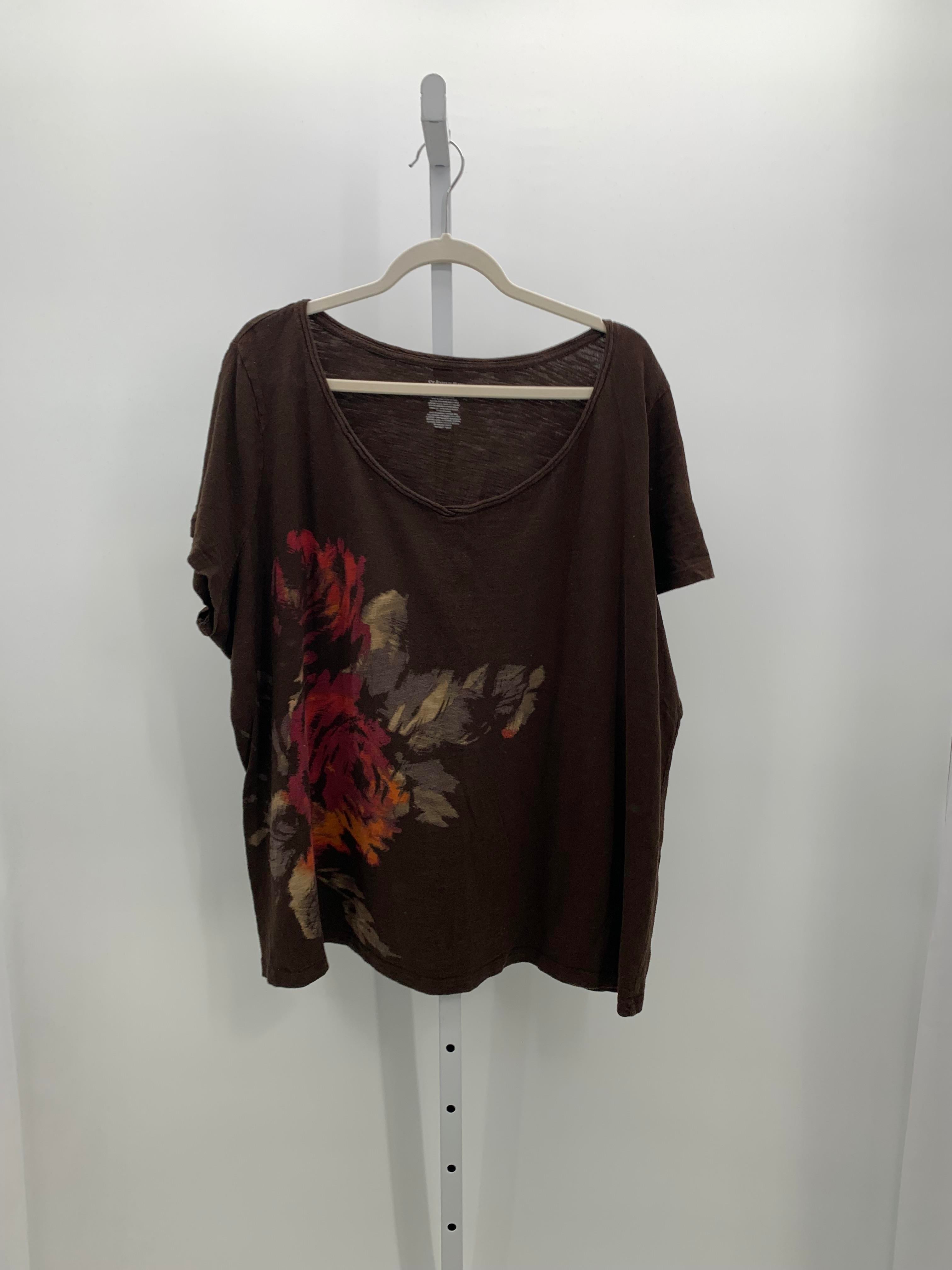 St. Johns Bay Size 3X Womens Short Sleeve Shirt