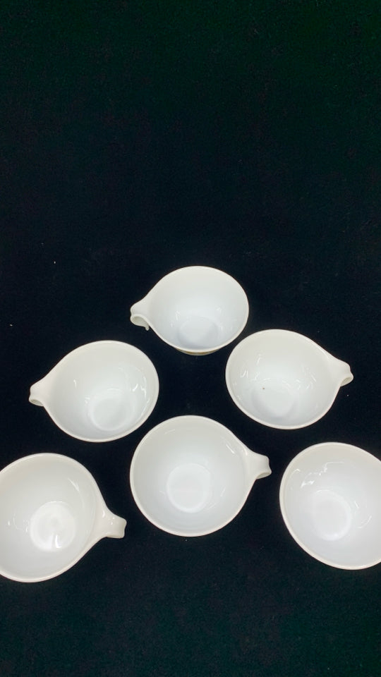 12 PC SVC 6 CORELLE BUTTERFLY GOLD HOOK HANDLE TEACUPS /SAUCERS.