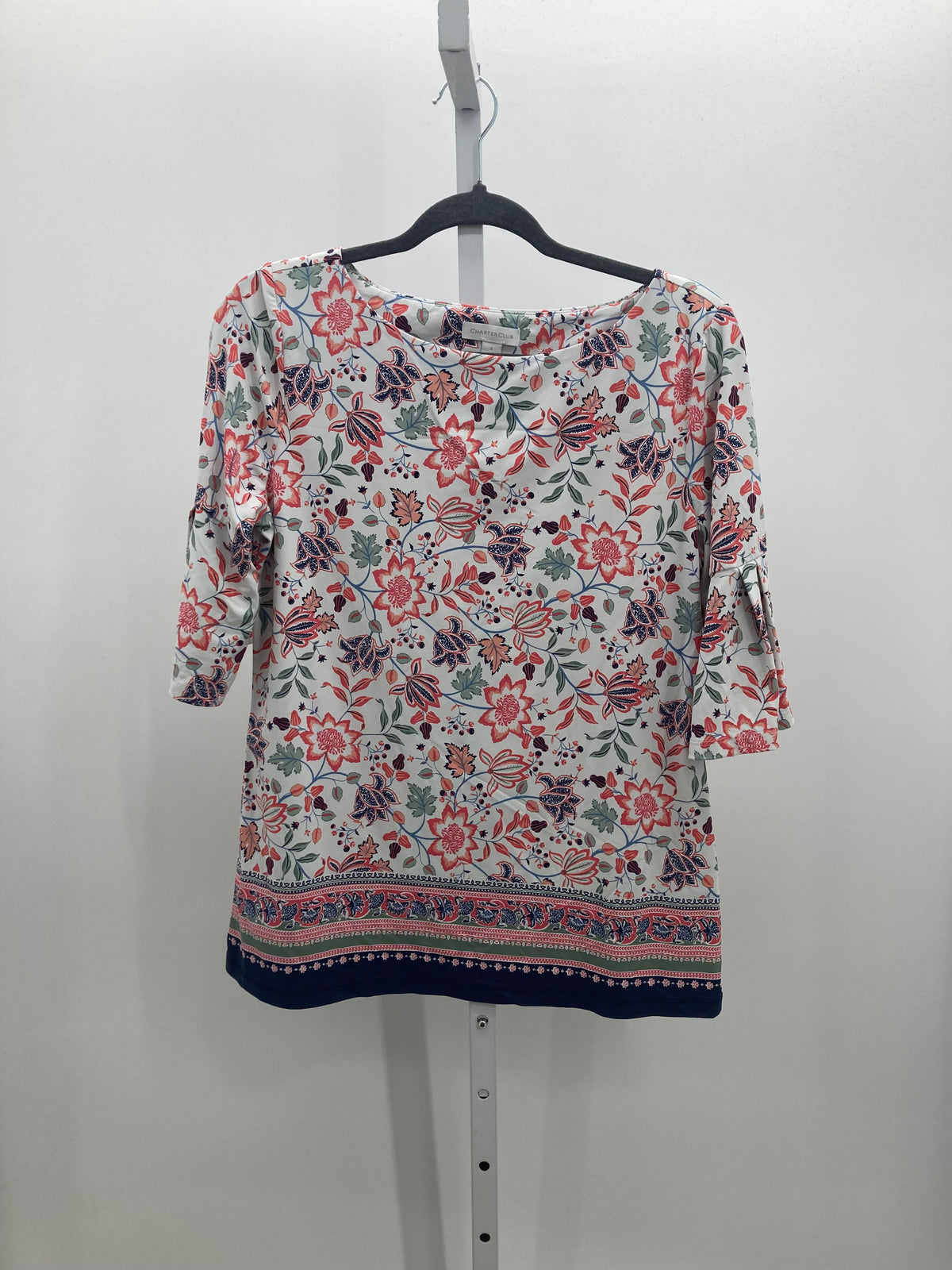 Charter Club Size Small Misses Short Sleeve Shirt