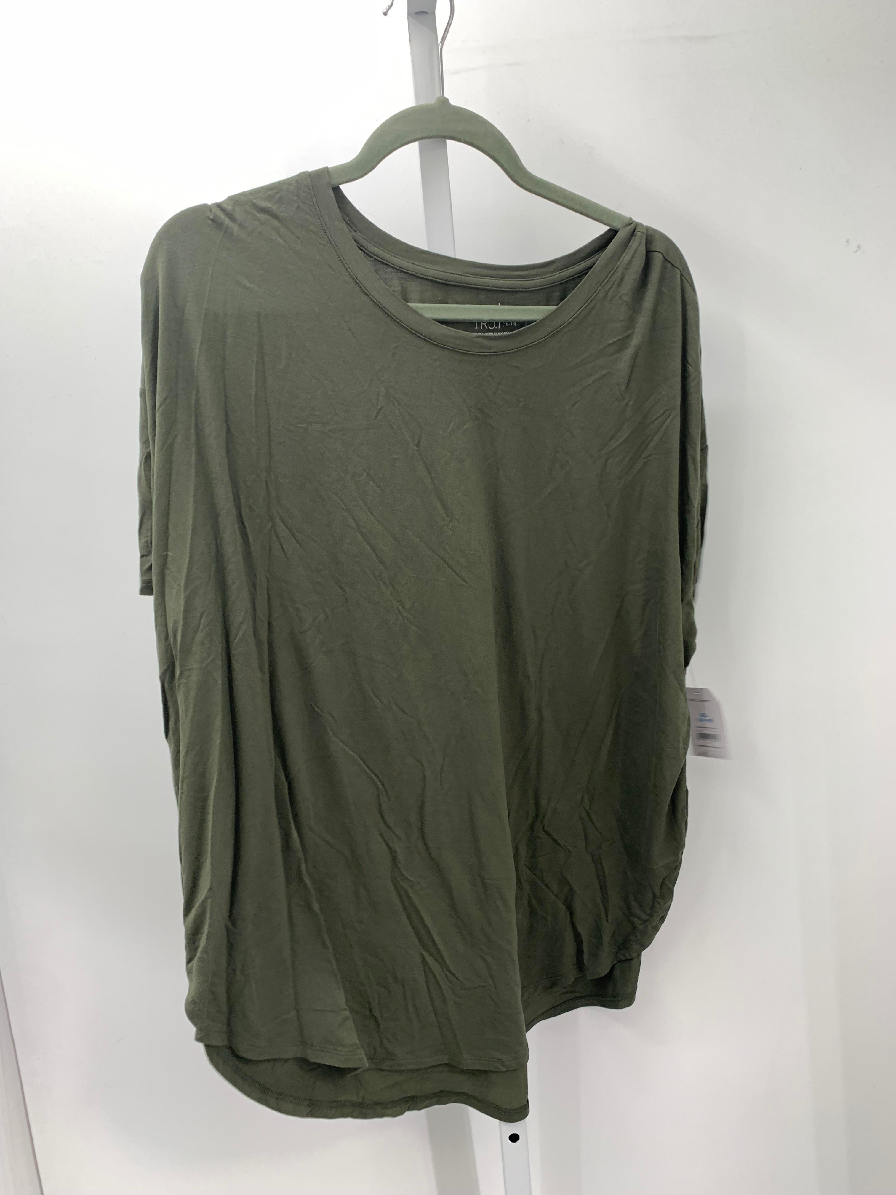 Time and Tru Size XXL Misses Short Sleeve Shirt