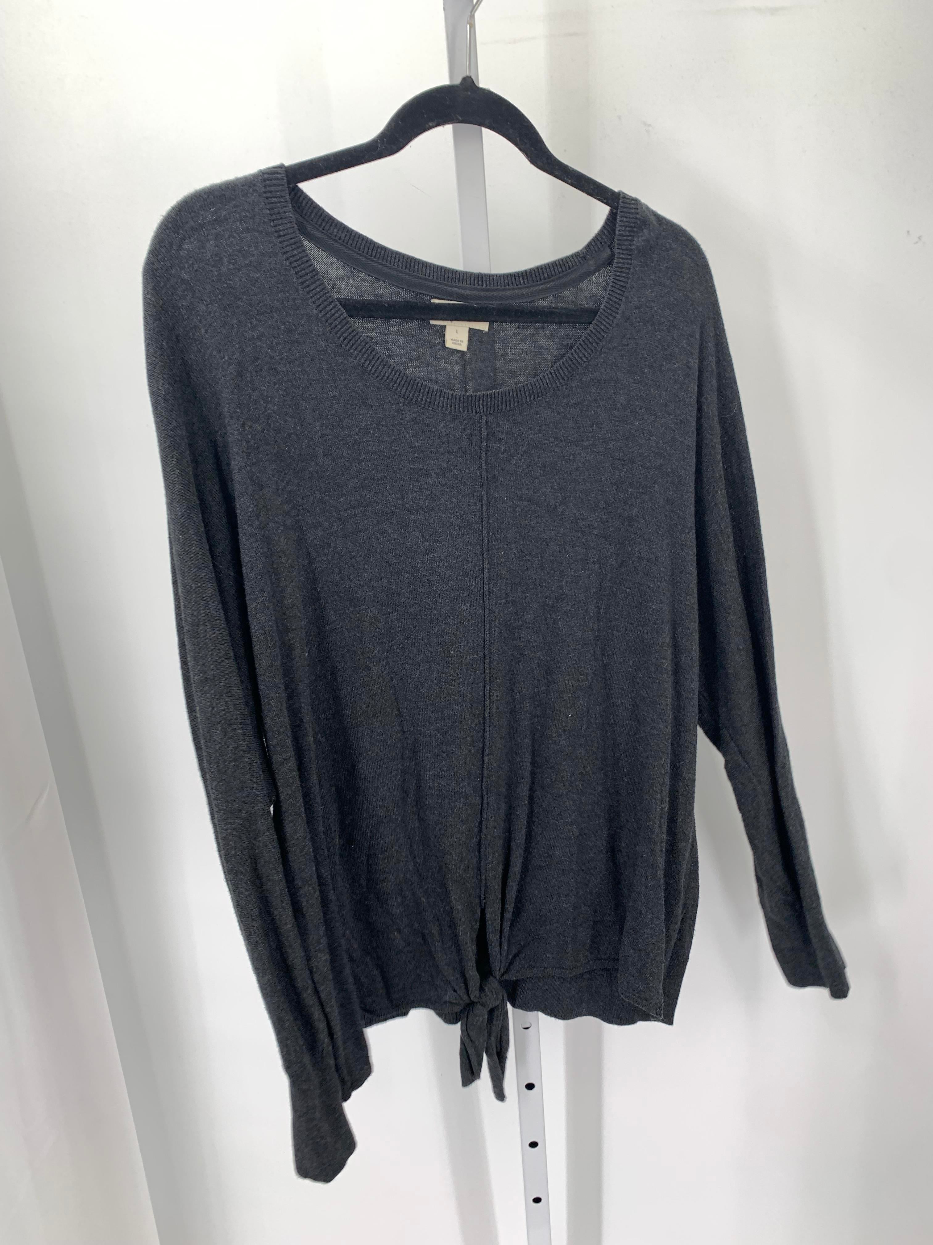 Style & Co. Size Large Misses Long Sleeve Shirt