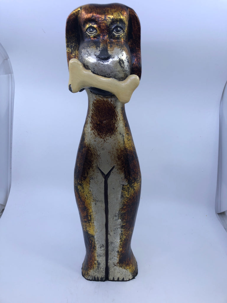 DOG HOLDING A BONE DECOR PIER-ONE.