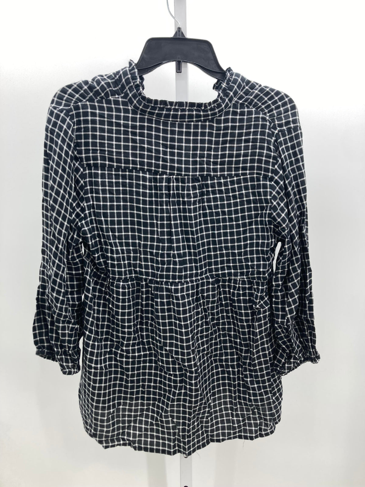 Isabel Blk/Wht Size Medium Maternity 3/4 Sleeve Shirt