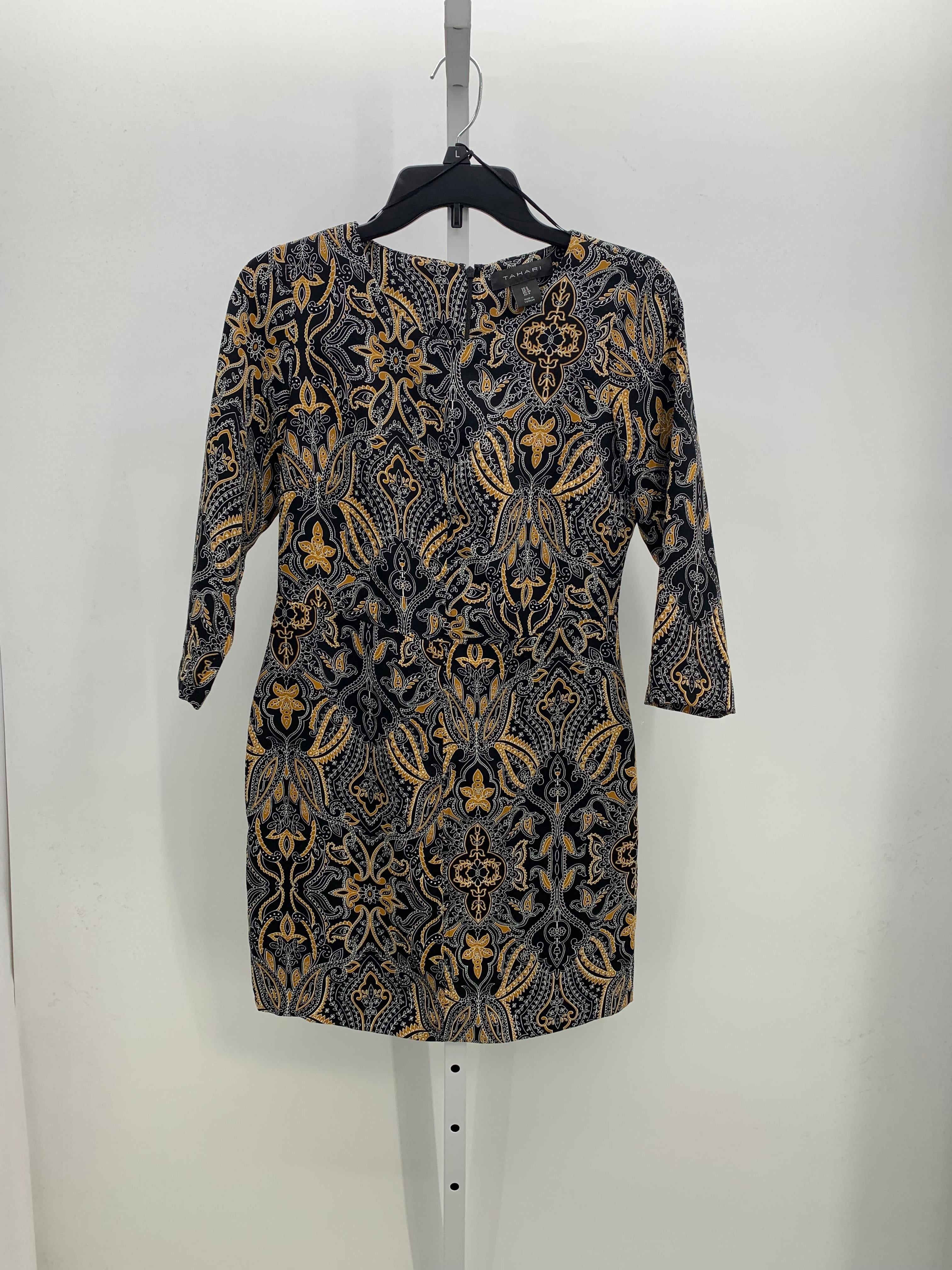 Tahari Size 0 Misses 3/4 Sleeve Dress