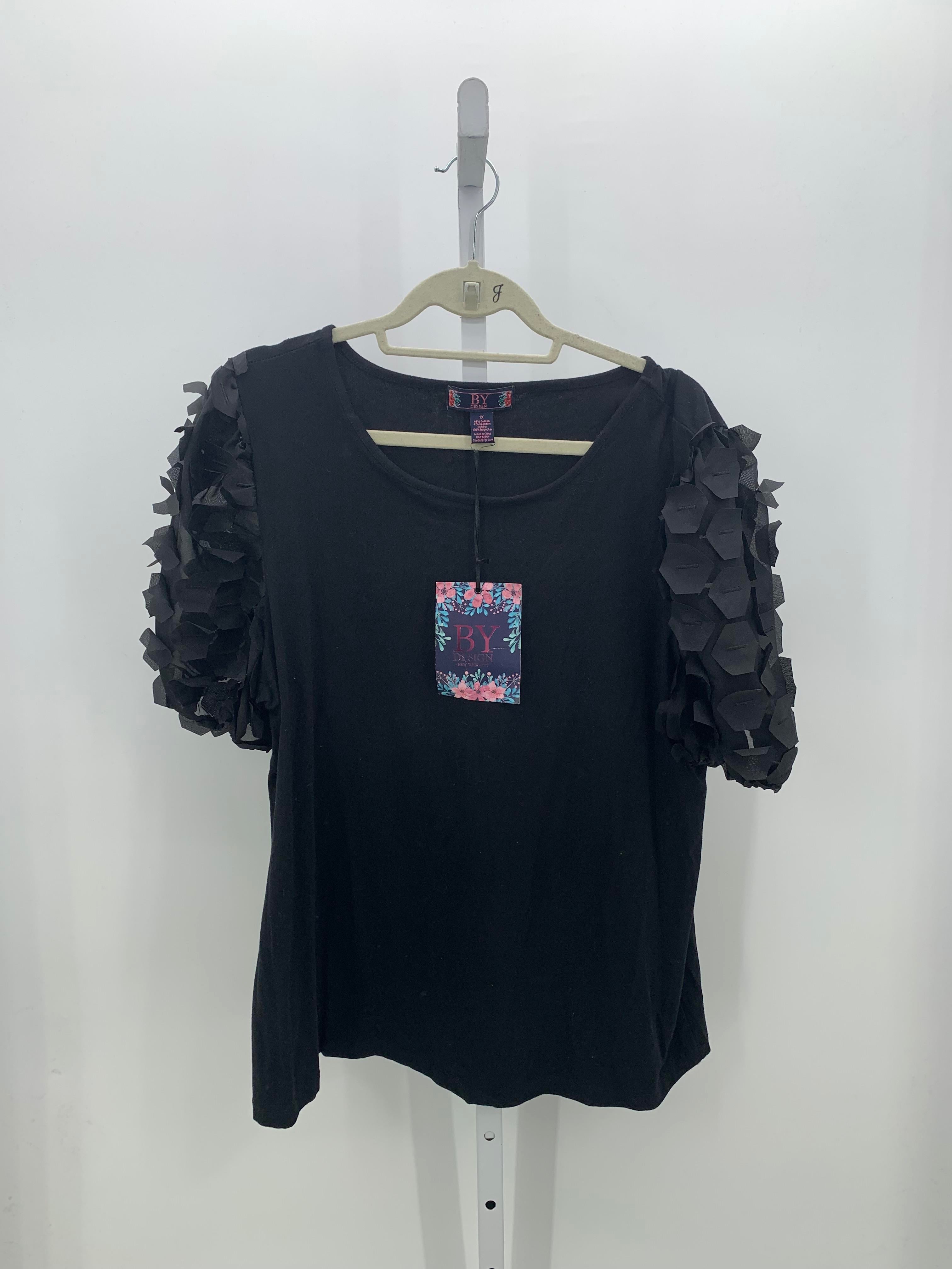 By Design Size 1X Womens Short Sleeve Shirt