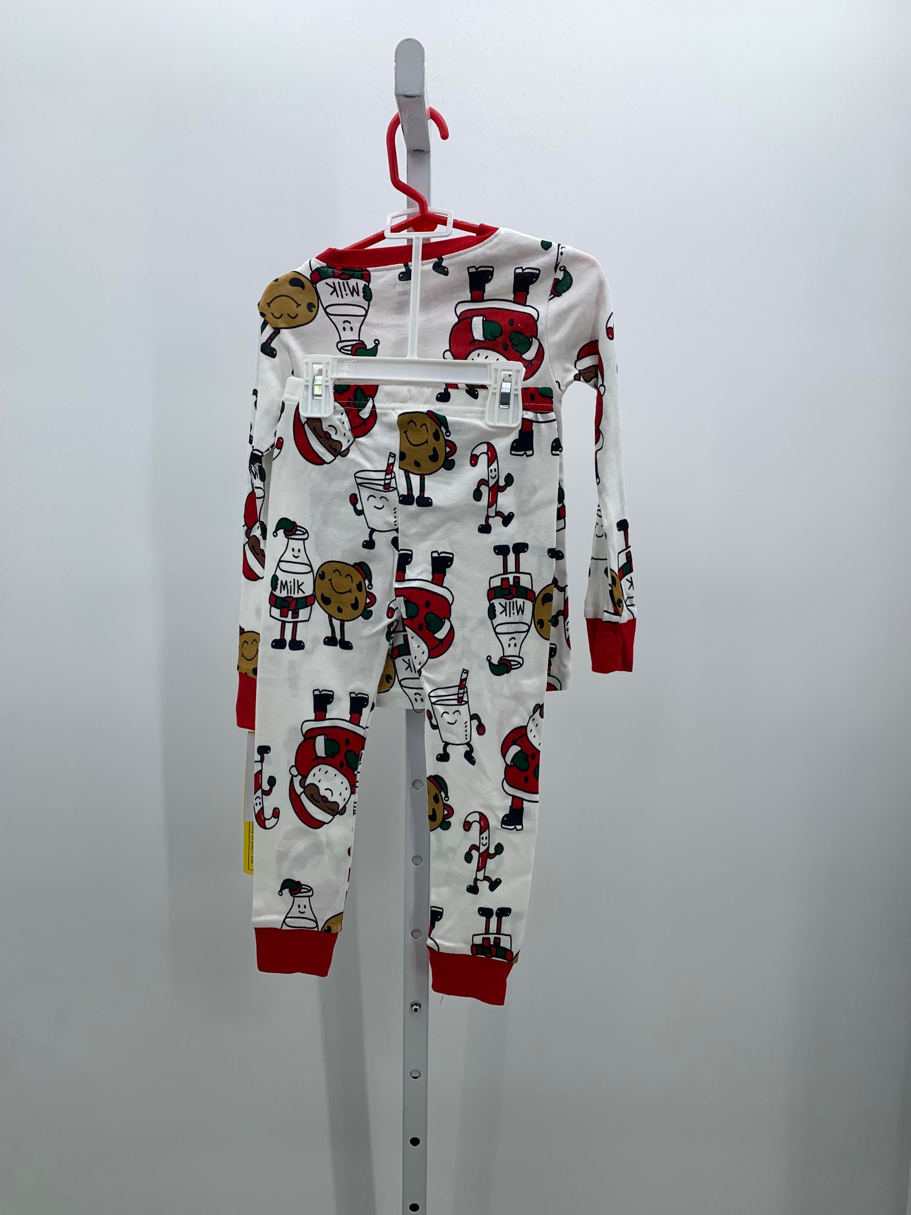 PJS SANTA COOKIES AND MILK