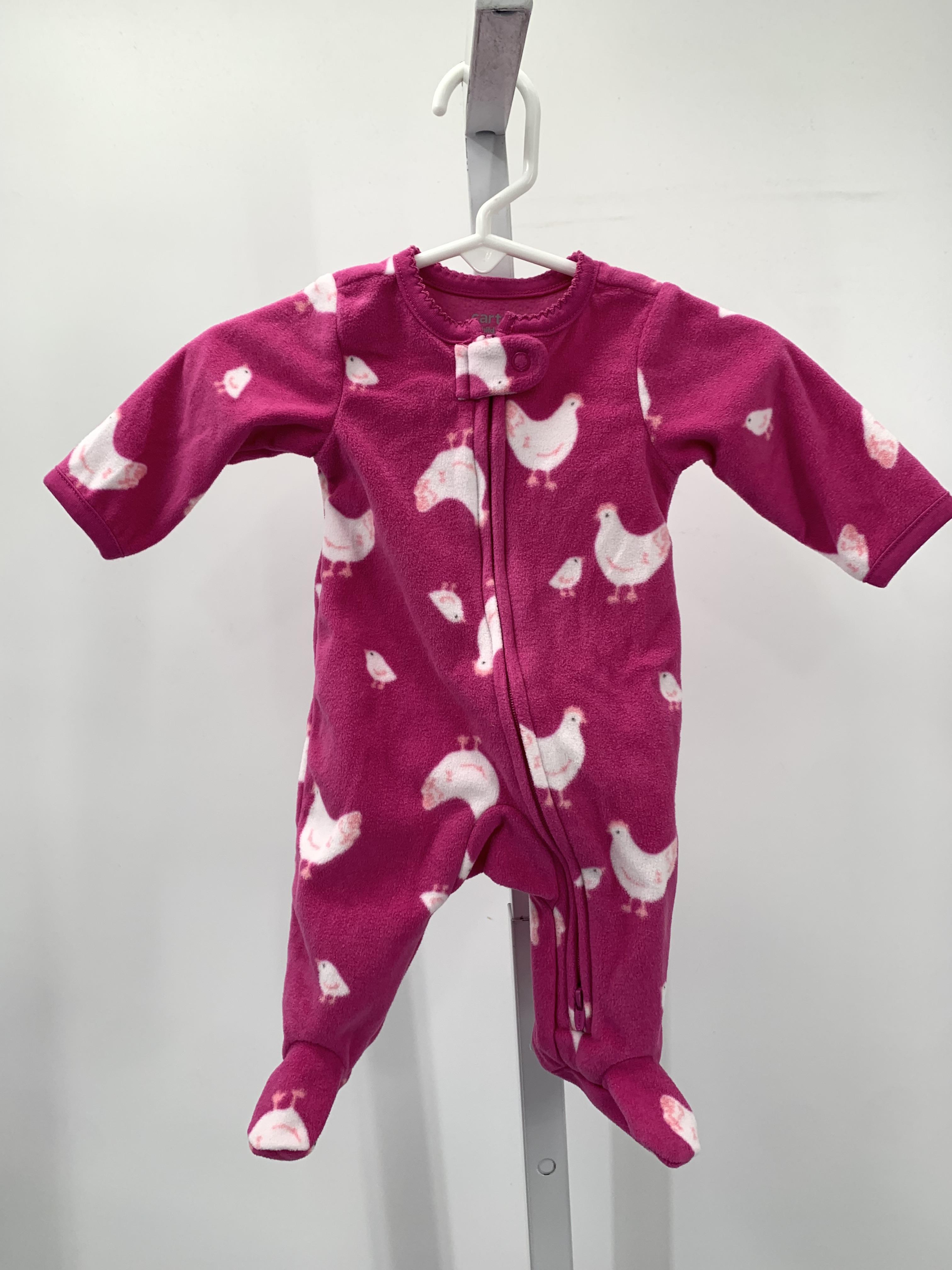Carters Size Newborn Girls Long Slv. Romper